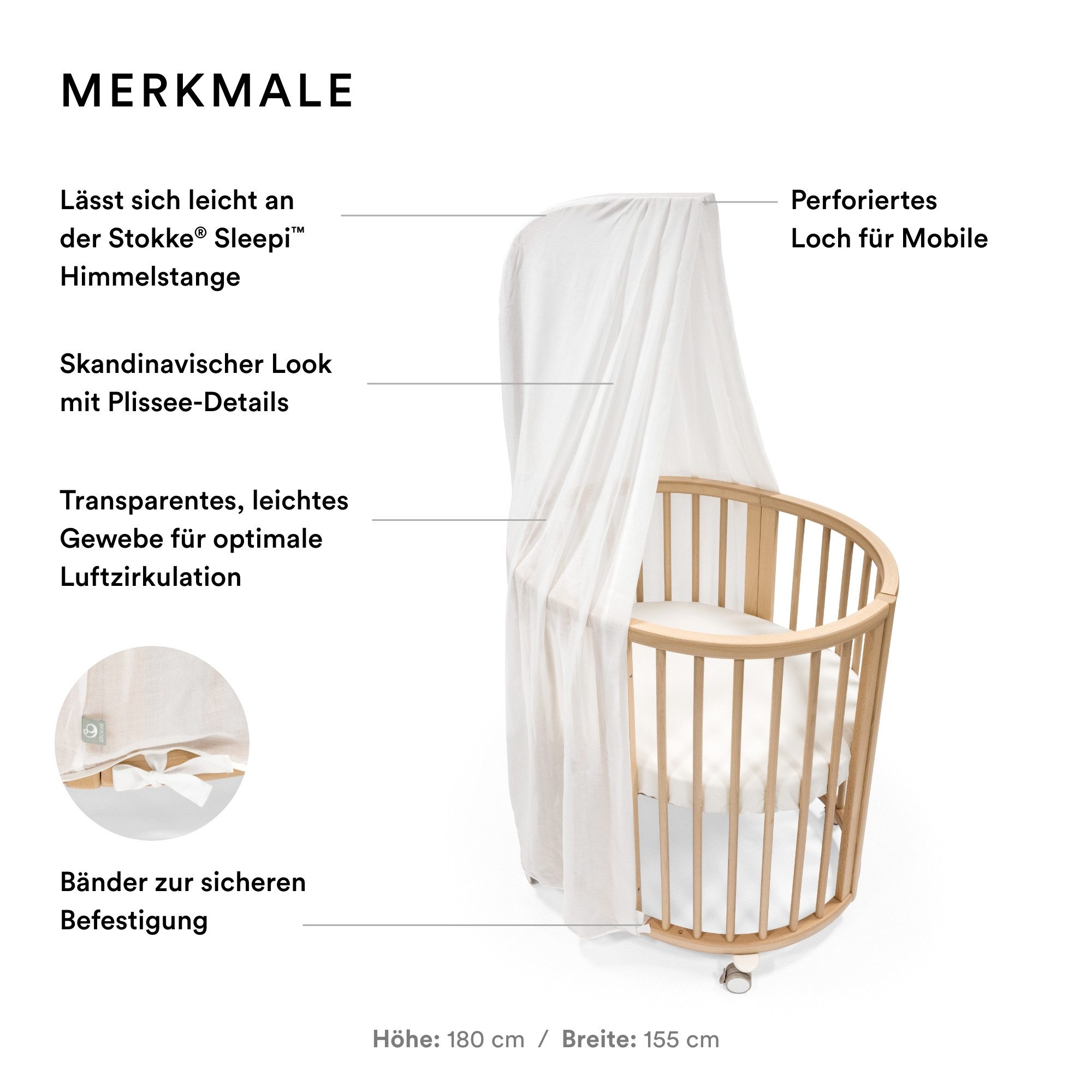 Stokke Betthimmel Sleepi™ Himmel - Schaffe eine gemütliche, ruhige Umgebung günstig online kaufen