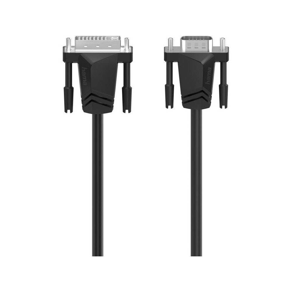 Hama Video-Kabel 1,5m DVI zu VGA schwarz Computer-Adapter