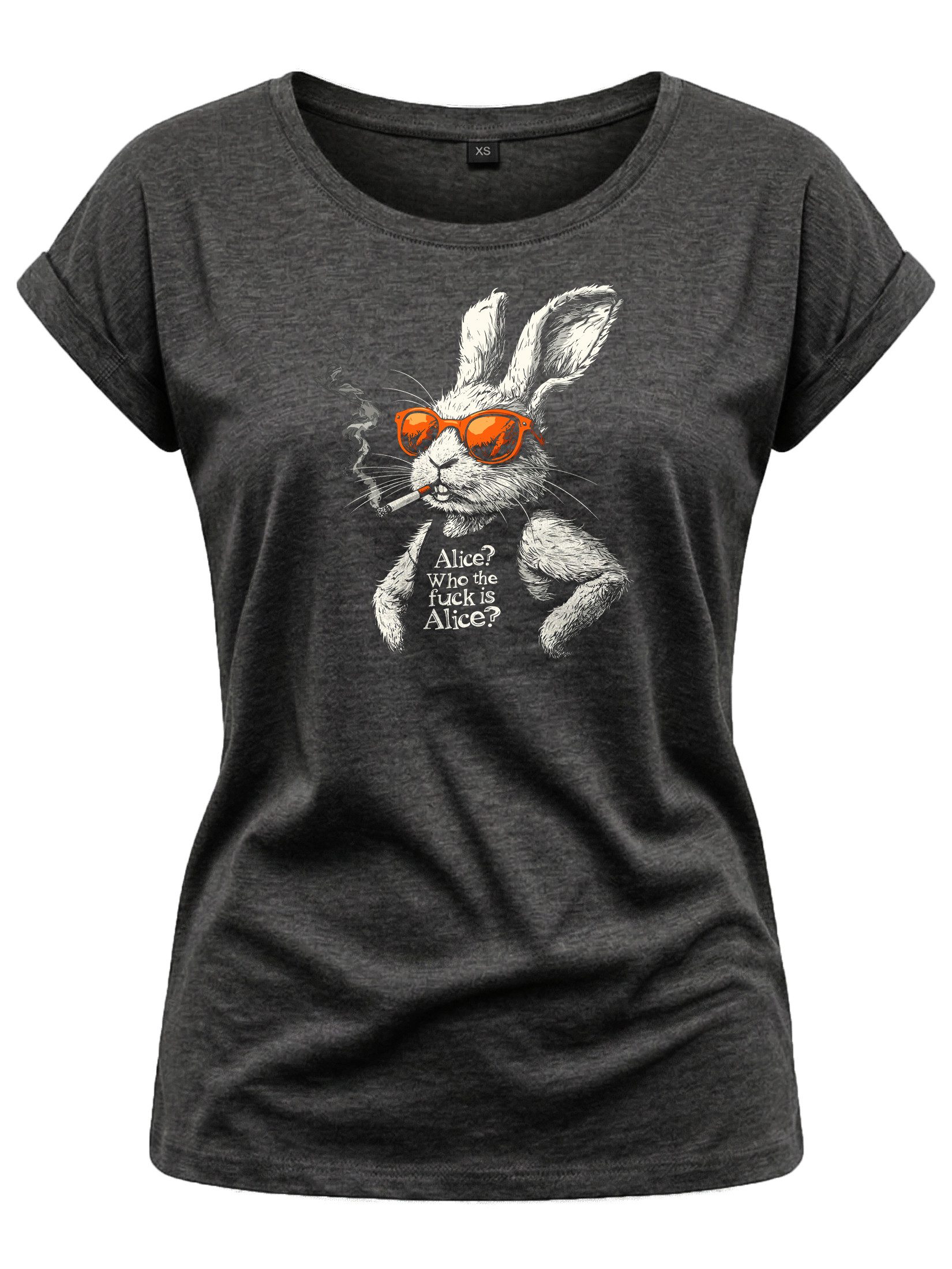 T-Shirt Kurzarm-Top für Damen mit Band-Motiv, Top mit Spruch