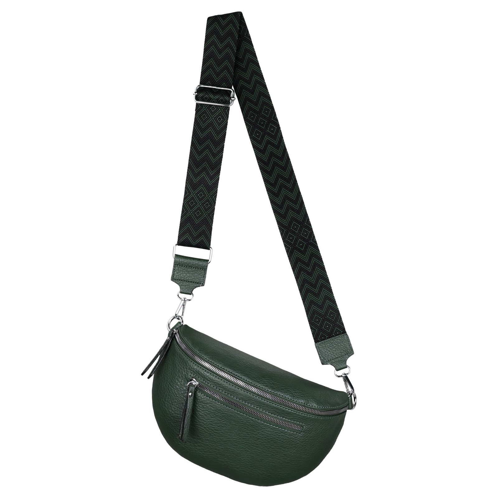 Gürteltasche Bauchtasche Umhängetasche Crossbody-Bag Kunstleder Italy-Design