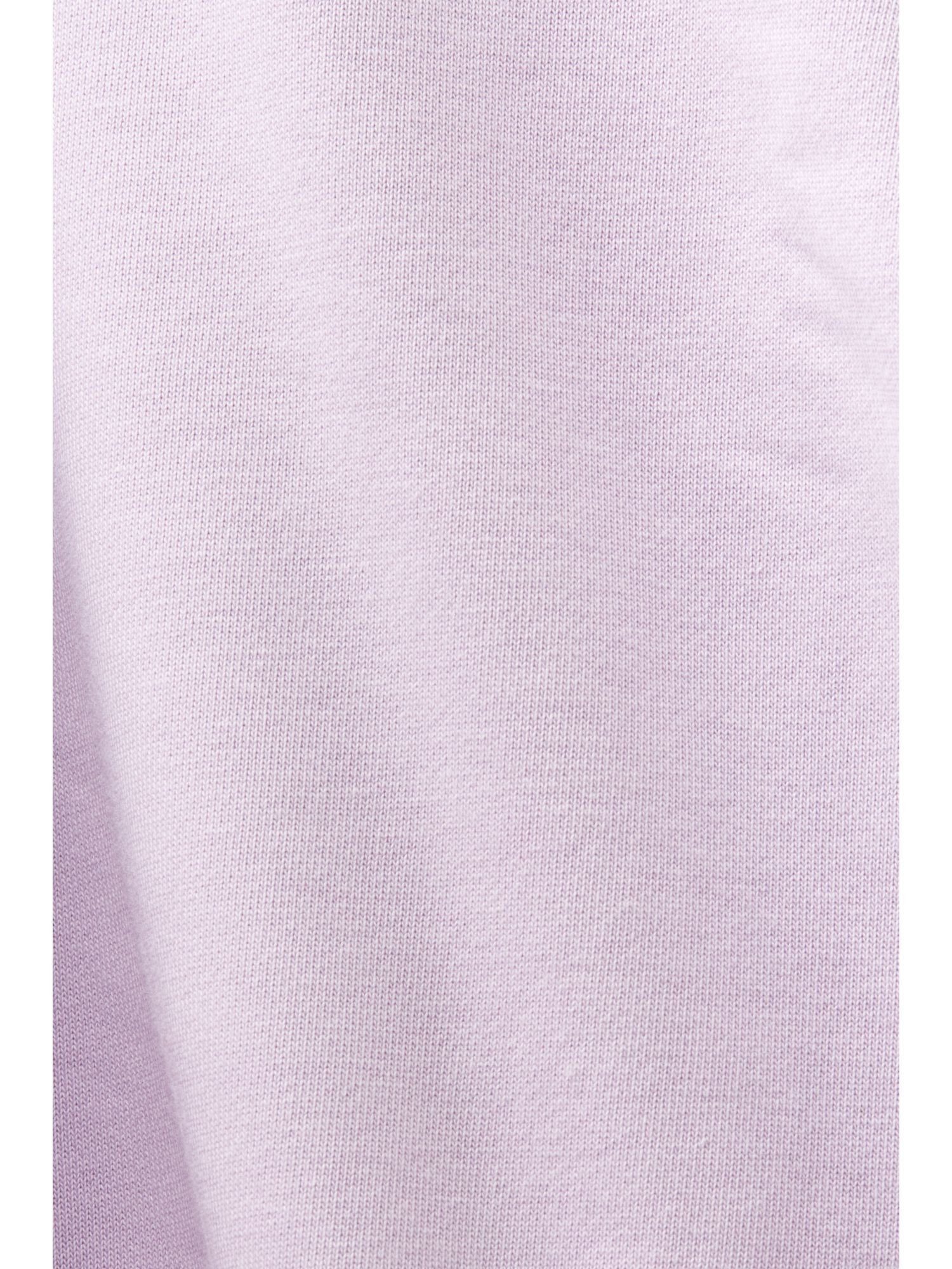 Esprit Sweatshirt Unisex mit (1-tlg) Logo Fleece-Hoodie LILAC