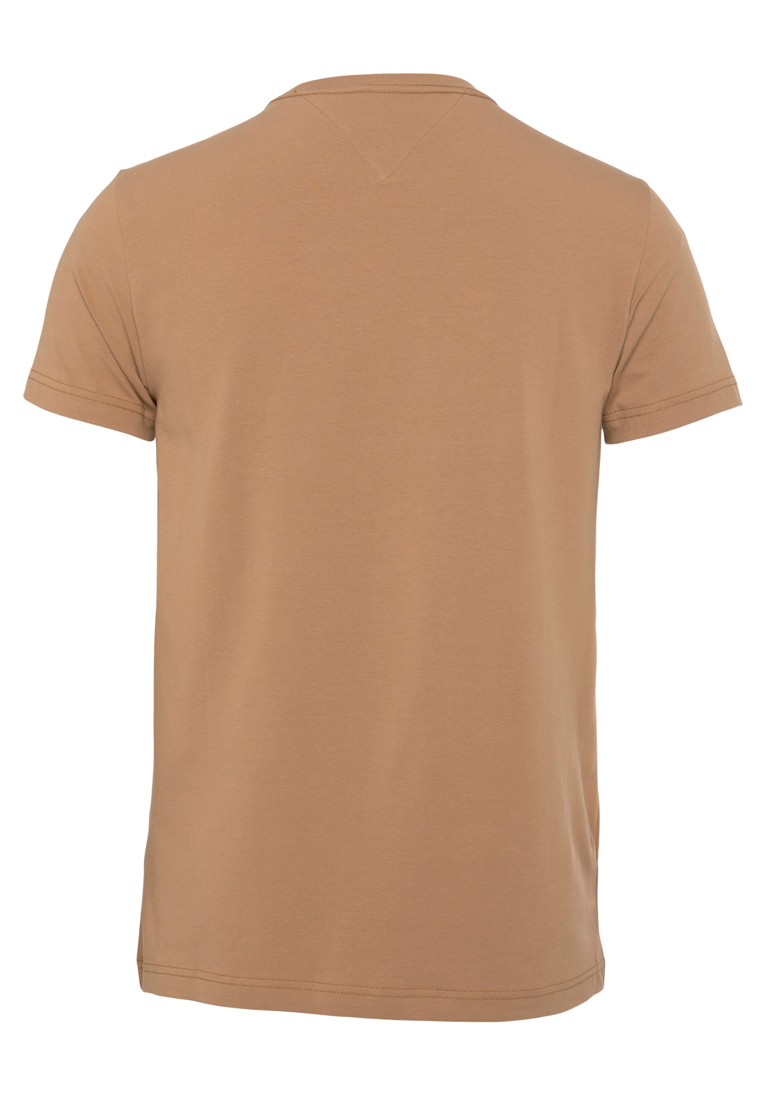 Khaki SLIM T-Shirt Hilfiger Countryside FIT TEE Tommy STRETCH