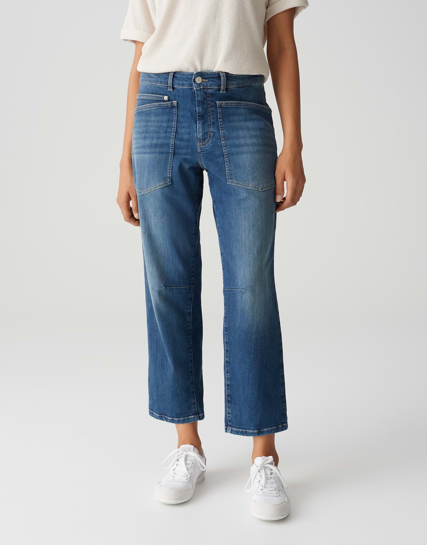 OPUS PANTS Slouchy Jeans MELLY BREEZE Mid Rise mit Powerstretch Denim