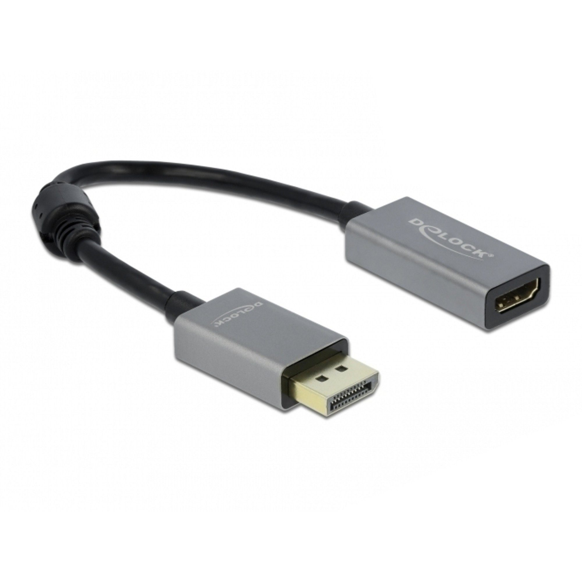 DeLOCK Aktiver Adapter Displayport 1.4 > HDMI Audio- & Video-Adapter