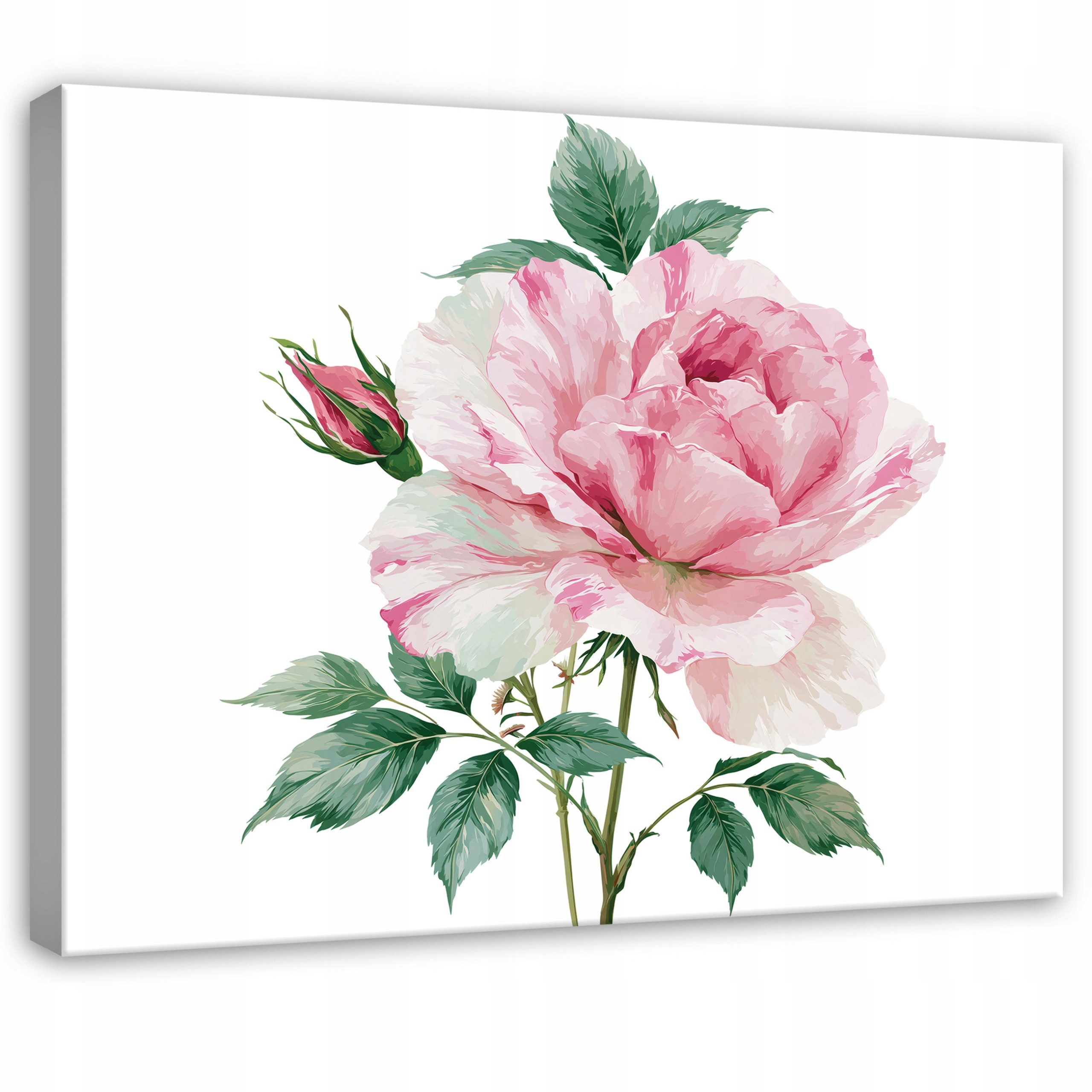 Wallarena Leinwandbild Blumen Rosen UV-beständig handgespannt Wohnzimmer 60x40 cm, Blumen, 40 x 30 cm