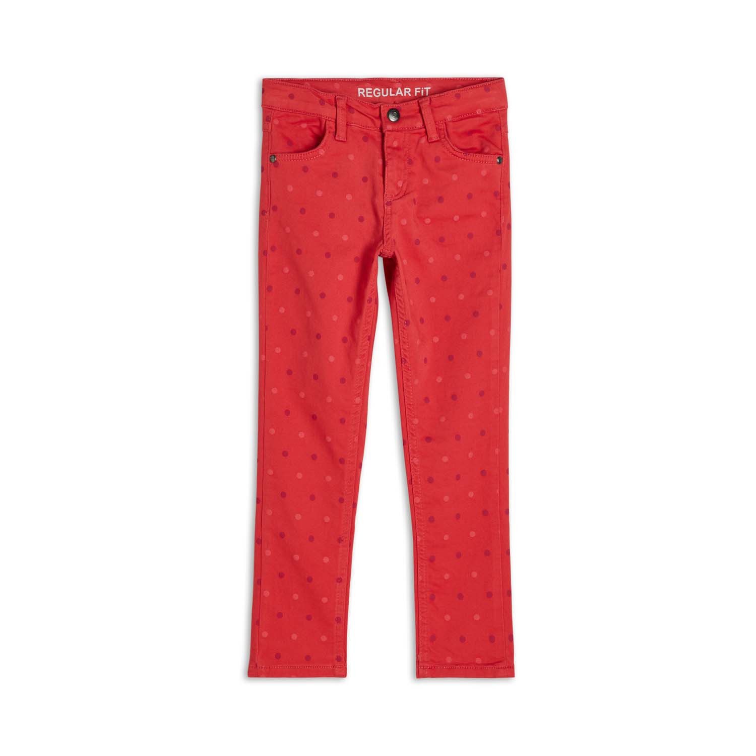 JAKO-O Webhose JAKO-O Hose Kinder Mädchen Stretch Twillhose, hummer