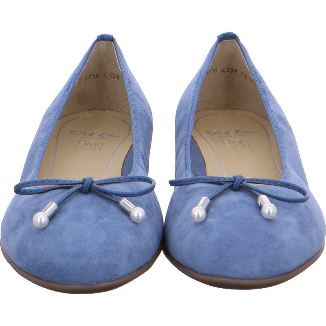 Ara - Rauleder Sardinia Damen Ara blau Ballerina Ballerina Schuhe, 039203