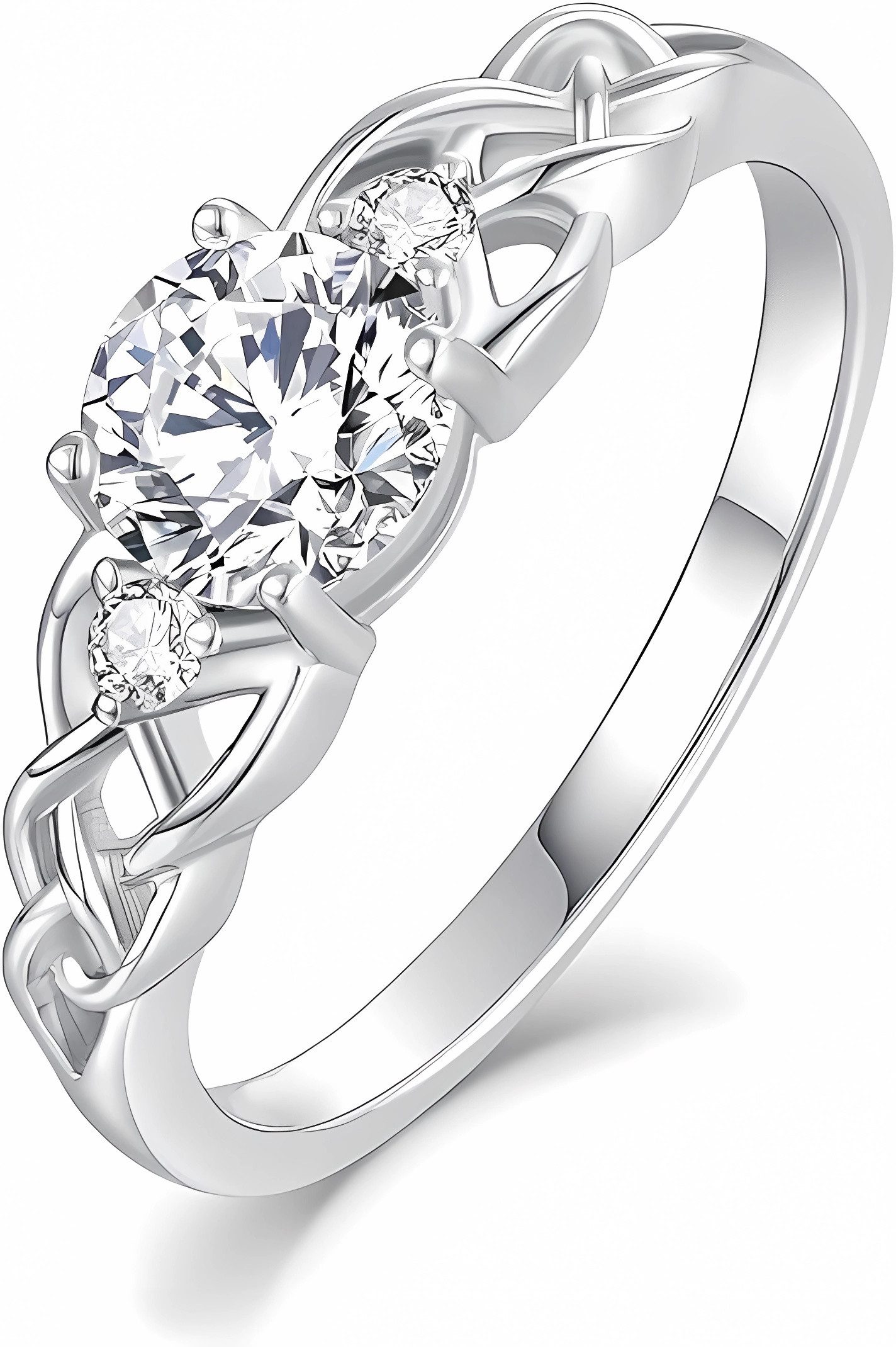 Jumpeak Diamantring Diamant Ring Damen,Dreisteine-Ring,Verlobungsringe Frau,Geschenk,Ring, 1ct,runder Diamant,E-Farbe,VS1,3EX, Festgeschenk,14K-Gold,Schmuck Gold