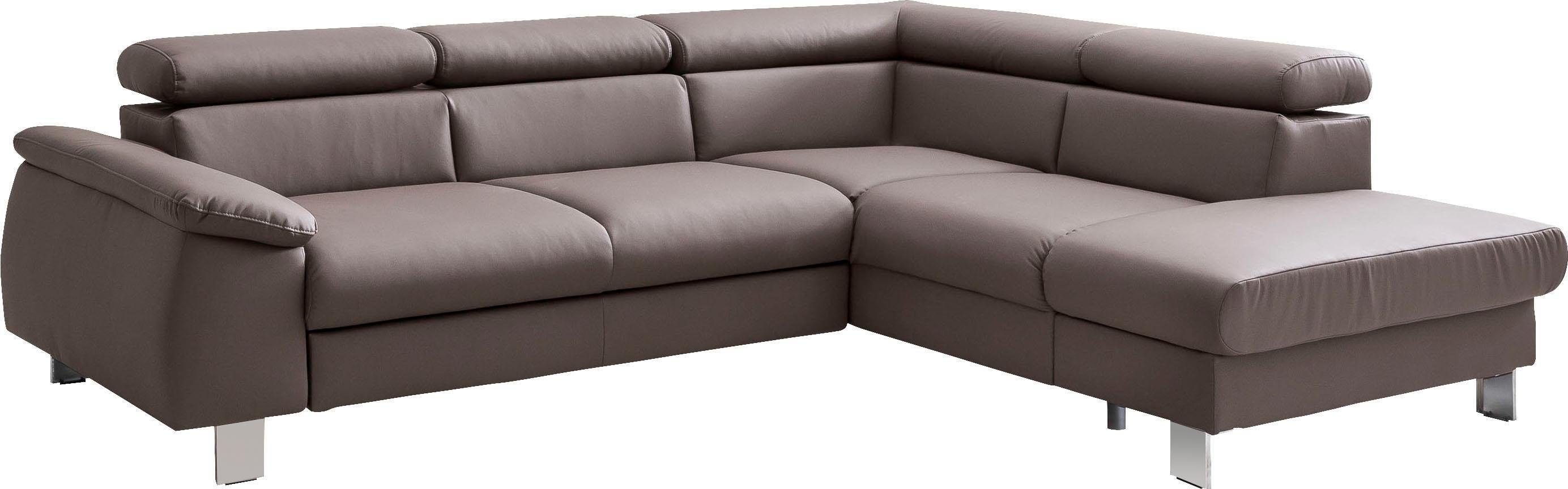 COTTA Ecksofa "Komaris L-Form mit Kopfteilverstellung", wahlweise mit Bettf günstig online kaufen