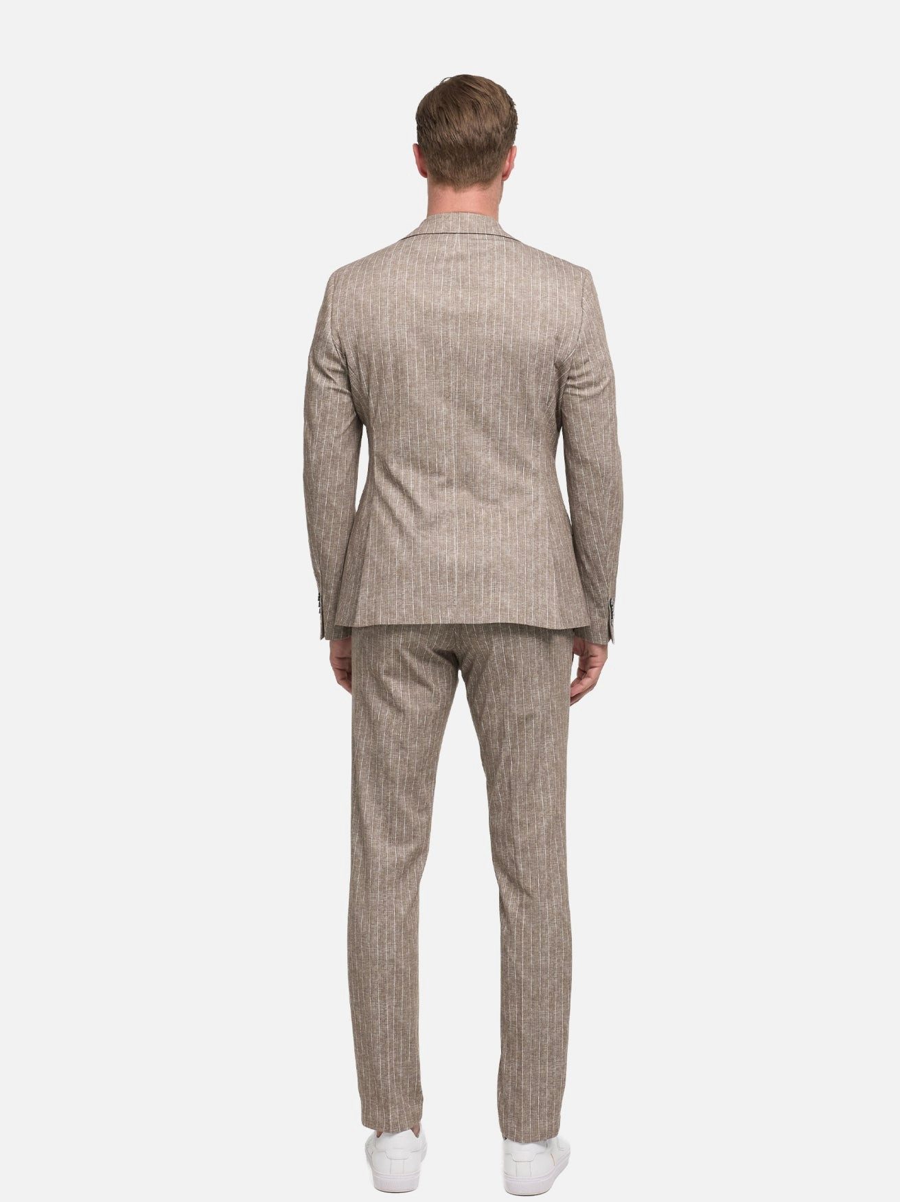 ZUITABLE Anzug Jersey Anzug Slim Fit, Dk. Beige 261649, Dk. Beige