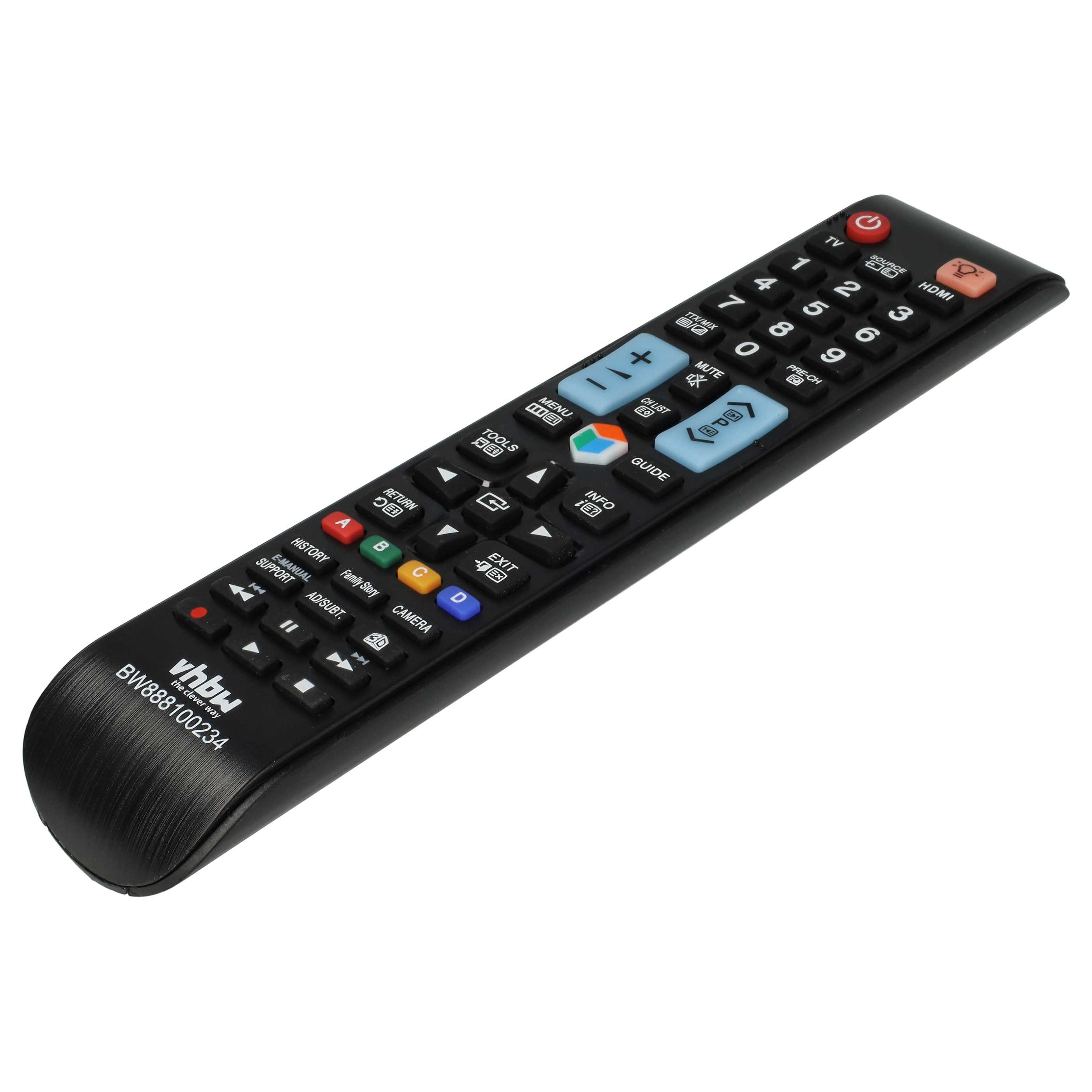 vhbw Ersatz für Samsung AA59-00790A für TV, Video Audio & Konsole Fernbedienung