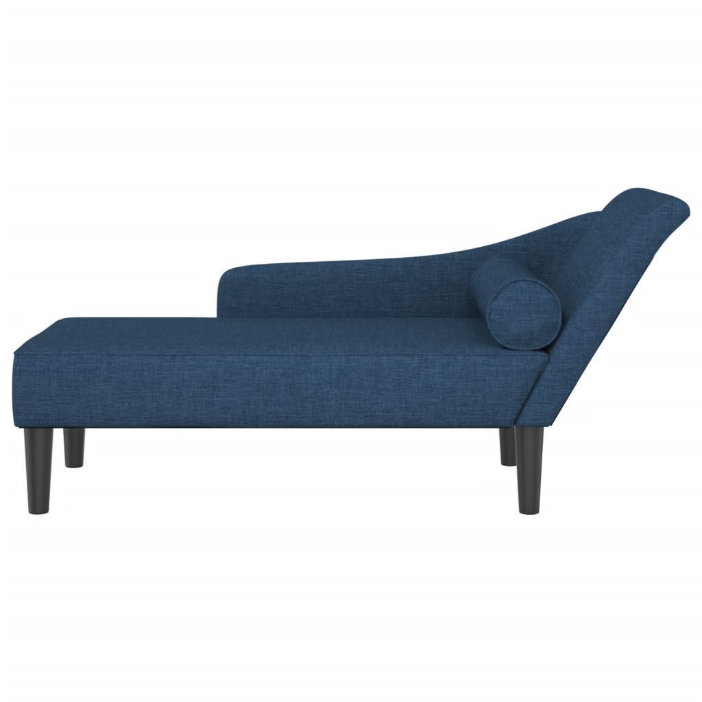 vidaXL Chaiselongue Chaiselongue mit Kissen Blau günstig online kaufen