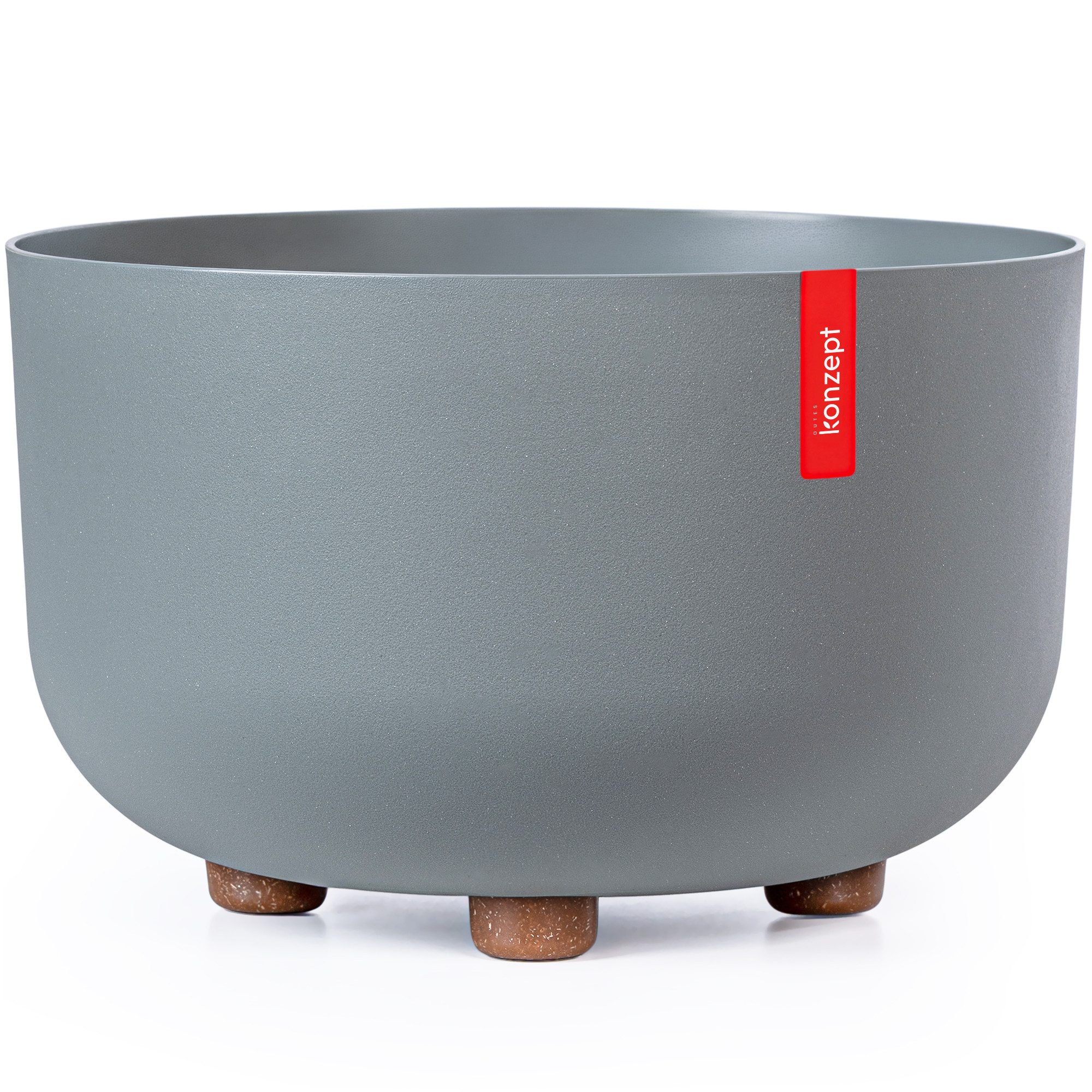 KONZEPT Blumentopf mit Füßen Ø 27 cm, für innen & außen, Mit abnehmbaren Füßen. Für Kräuter, Blumen und kompakte Grünpflanzen.