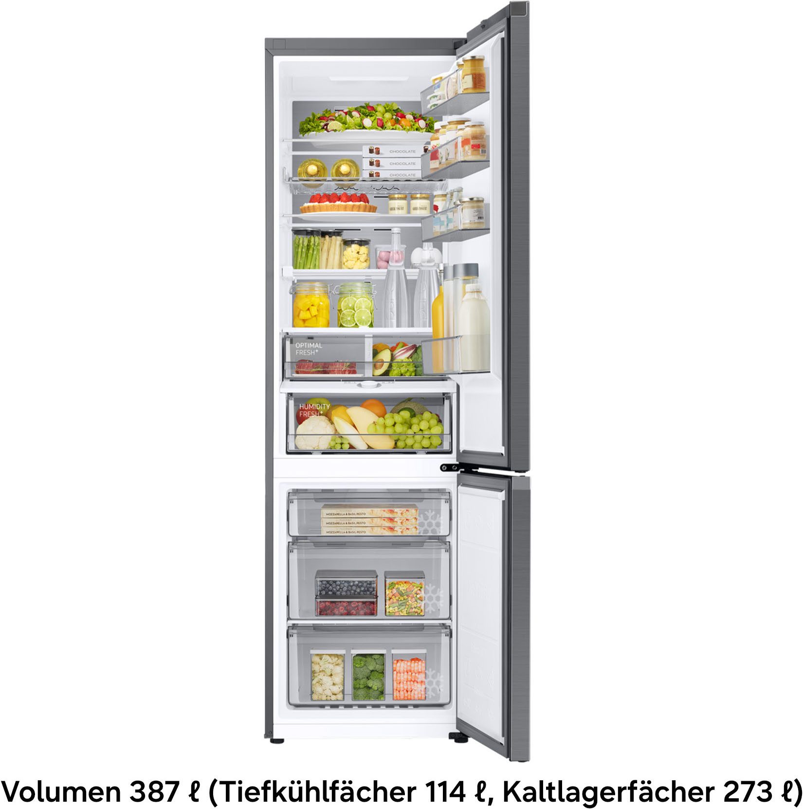 Samsung Kühl-/Gefrierkombination 8000 Serie RL38C776ASR, 203 cm hoch, 59,5 cm breit