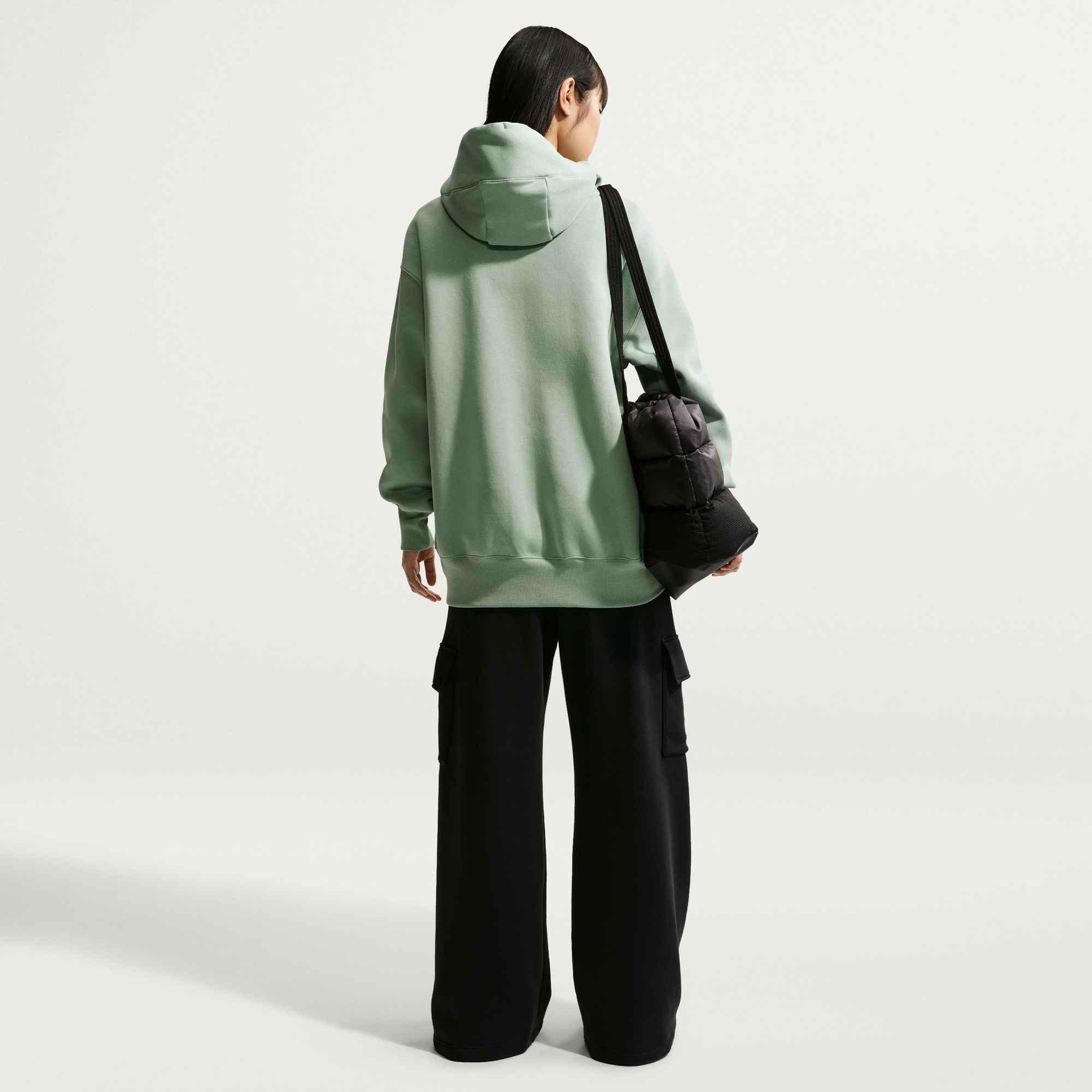 Nike Sportswear Kapuzensweatshirt W NSW PHNX FLC OS GFX HDY mit Kordelverschluss, aus French Terry, atmungsaktiv