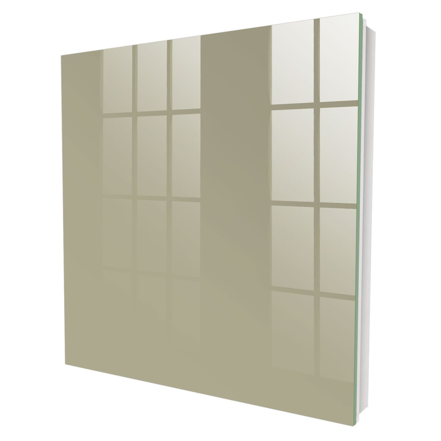 Tulup Schlüsselkasten Schlüsselkasten mit Glasfront in modernem Design von Tulup, Dunkelcreme