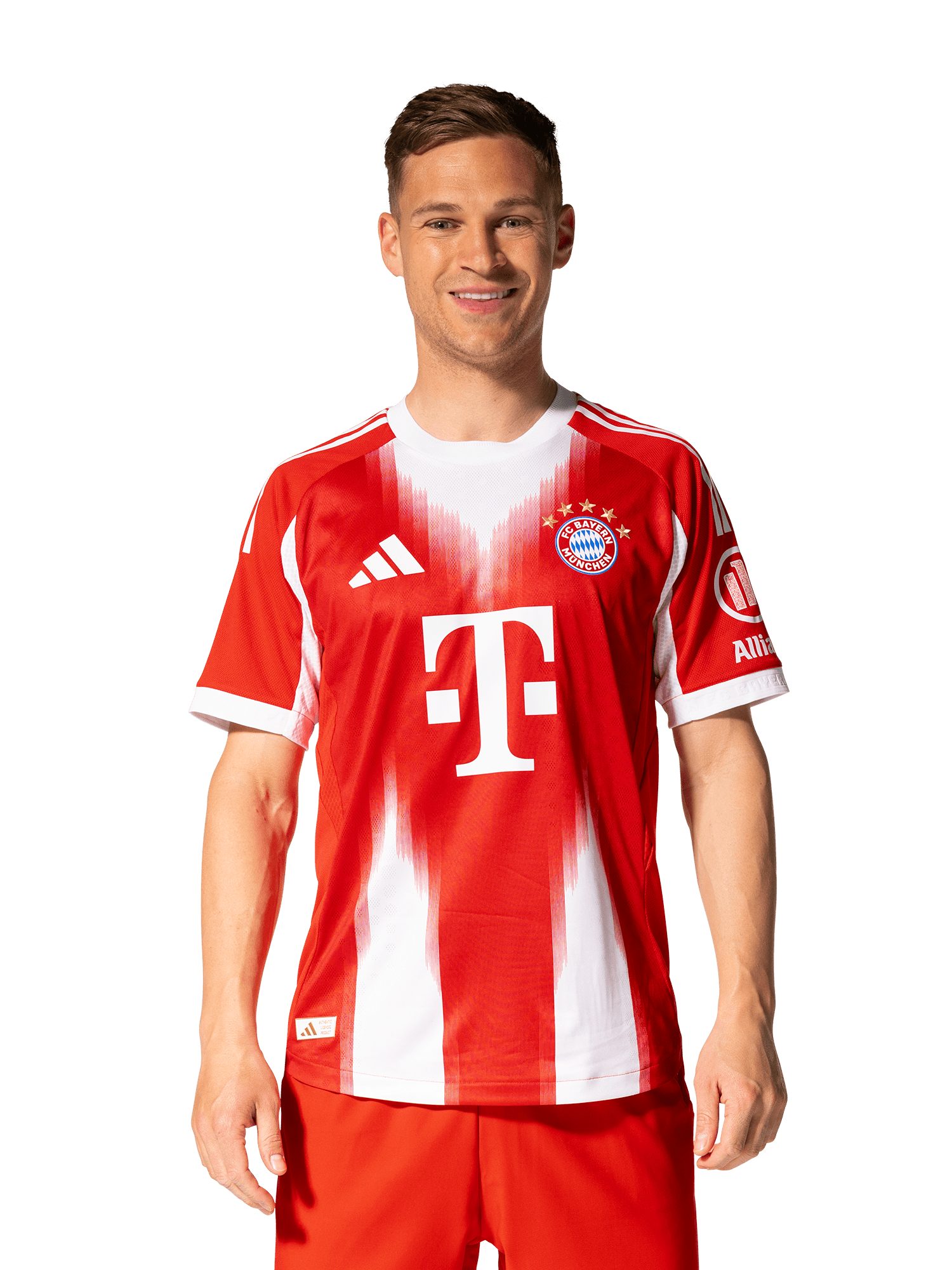 adidas Performance Fußballtrikot FC Bayern München, Authentic Trikot Home 25-26, Herren, Rot/Weiß
