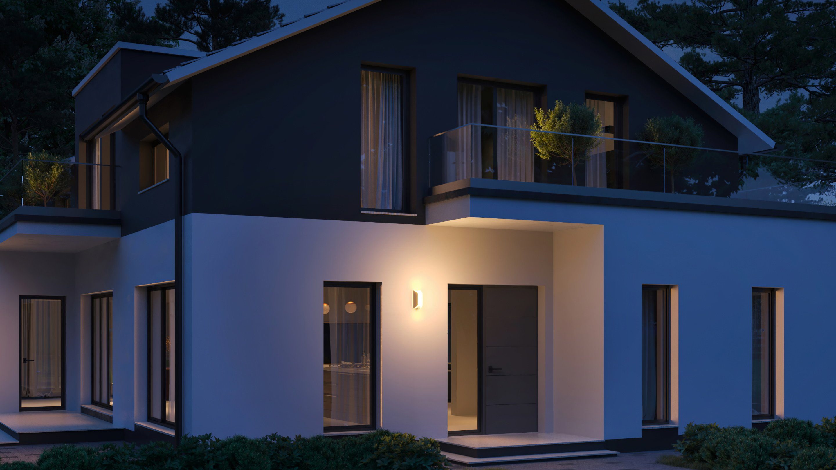 steinel Außen-Wandleuchte L 30 anthrazit, LED wechselbar, warmweiß, E27-Fassung, Wandlampe, modern