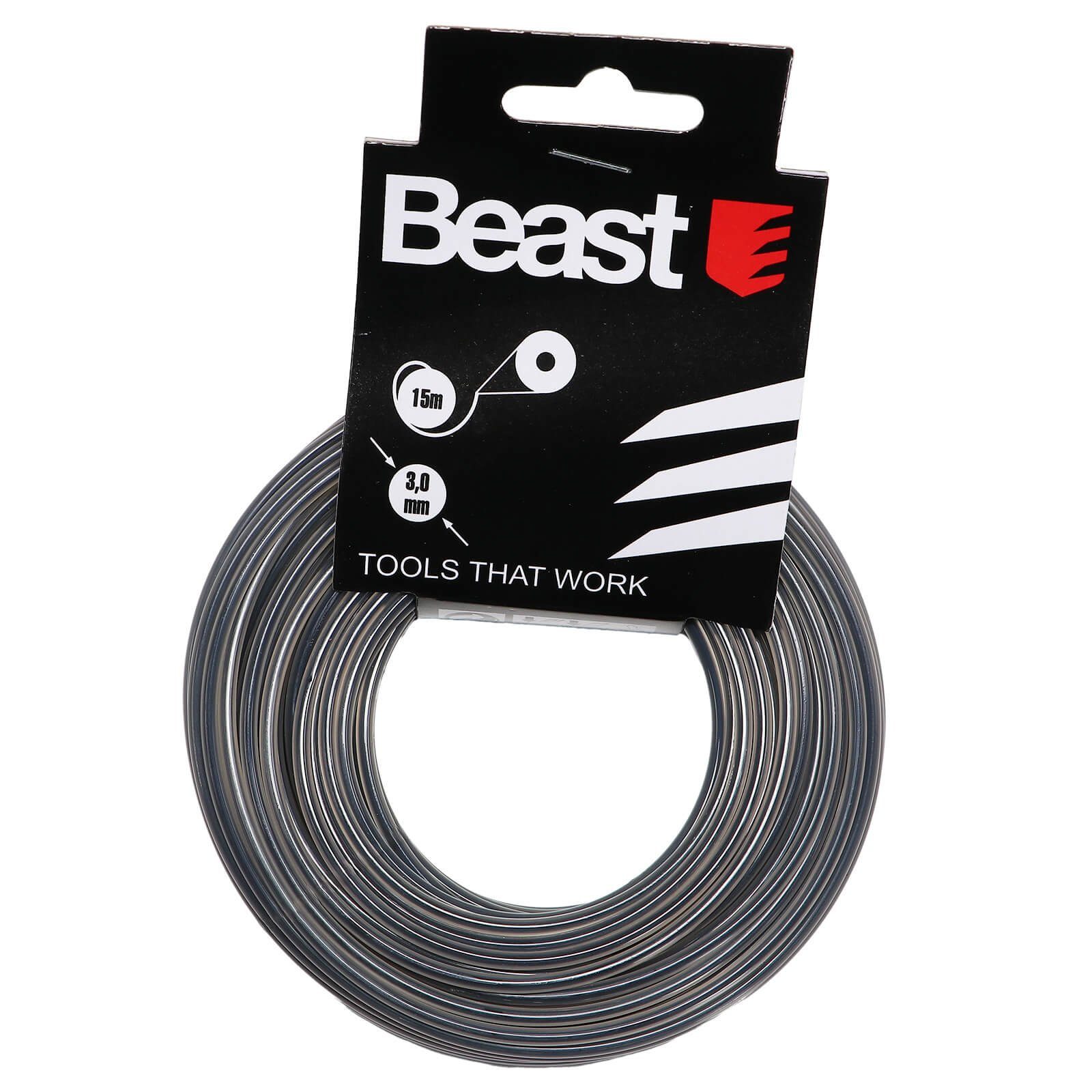 Beast Trimmerfaden Rasentrimmer Mähfaden verstärkt 30m günstig online kaufen