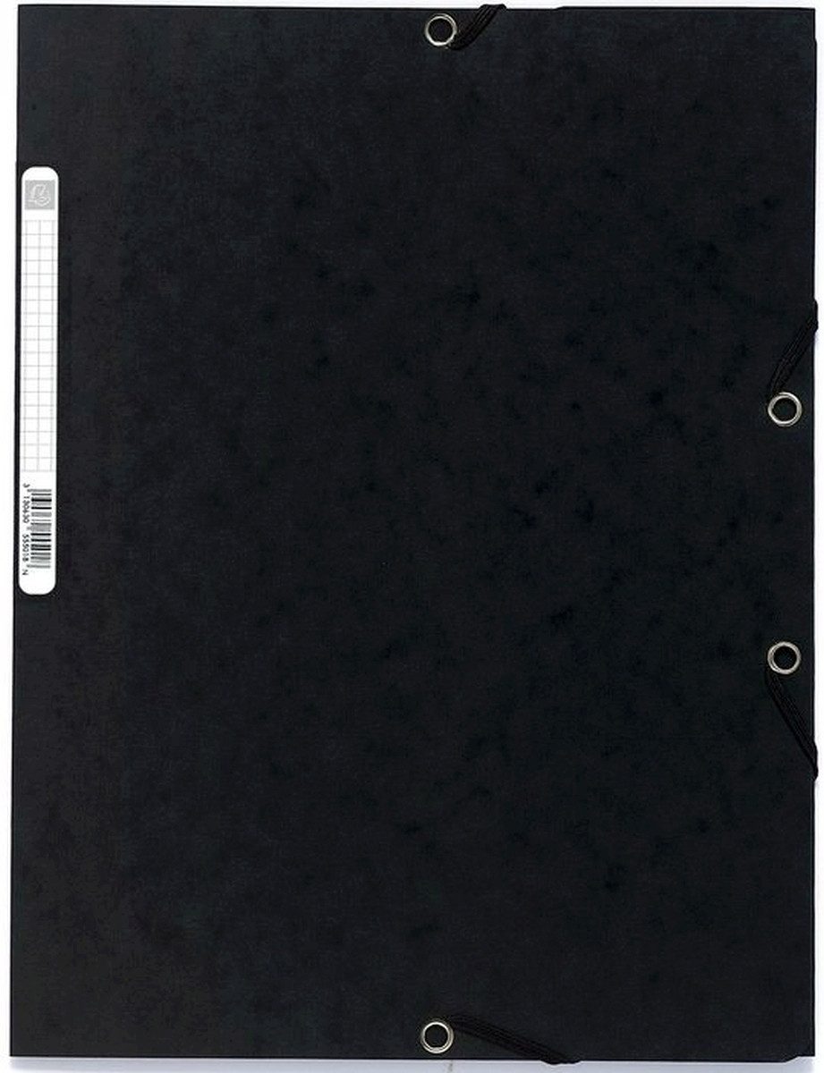 Fächermappe Eckspannmappe Nature Future A4 Manila-Karton 400g schwarz