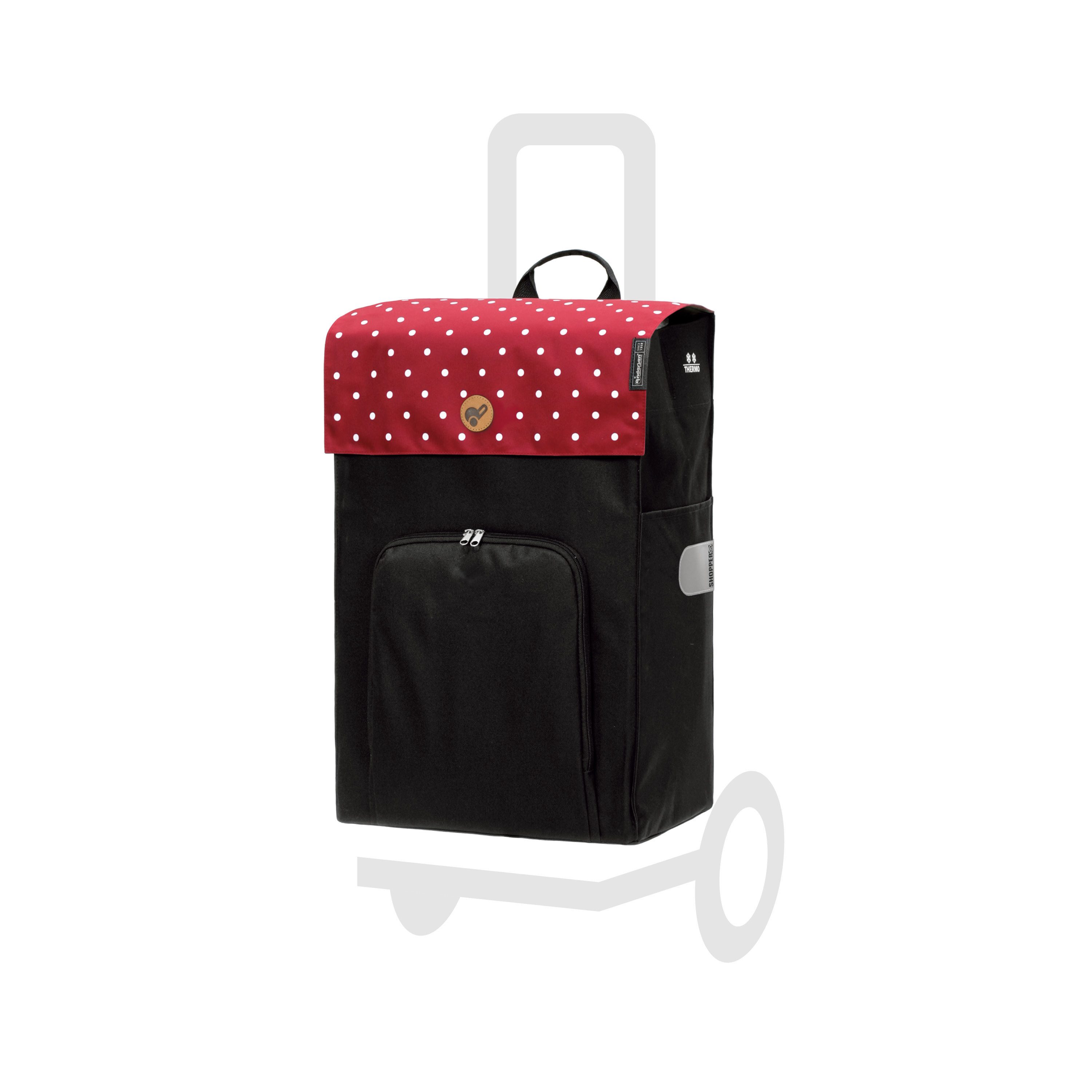 Andersen Einkaufstrolley Tasche Malit rot, wasserabweisend