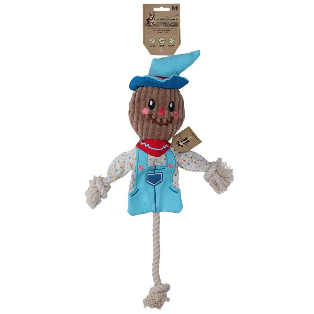 Garden Paws Tierquietschie Scarecrow Calvin Crow M