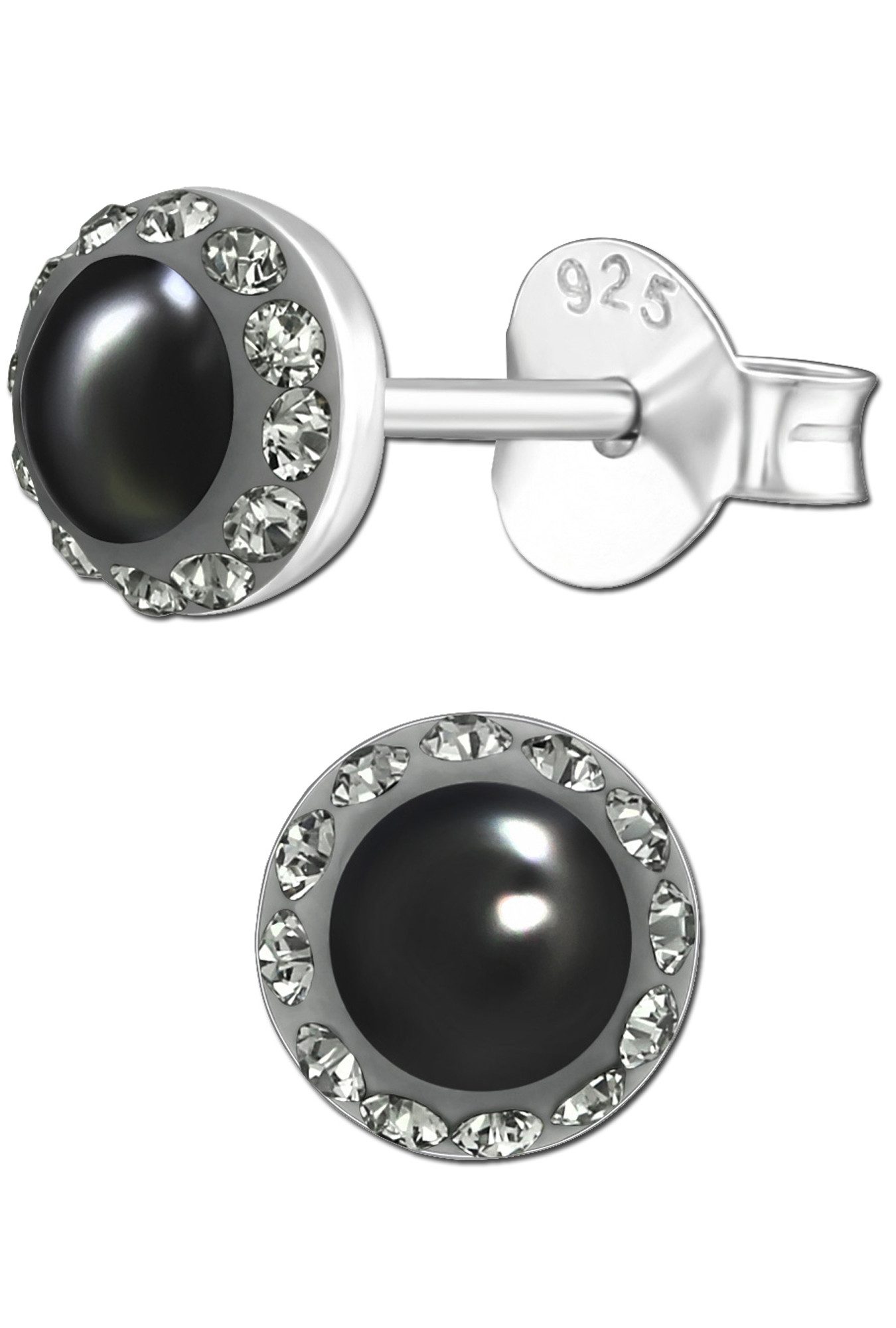 Limana Perlenohrringe Damen Ohrringe 925 Silber 5mm Perlen mit SWAROVSKI® K günstig online kaufen