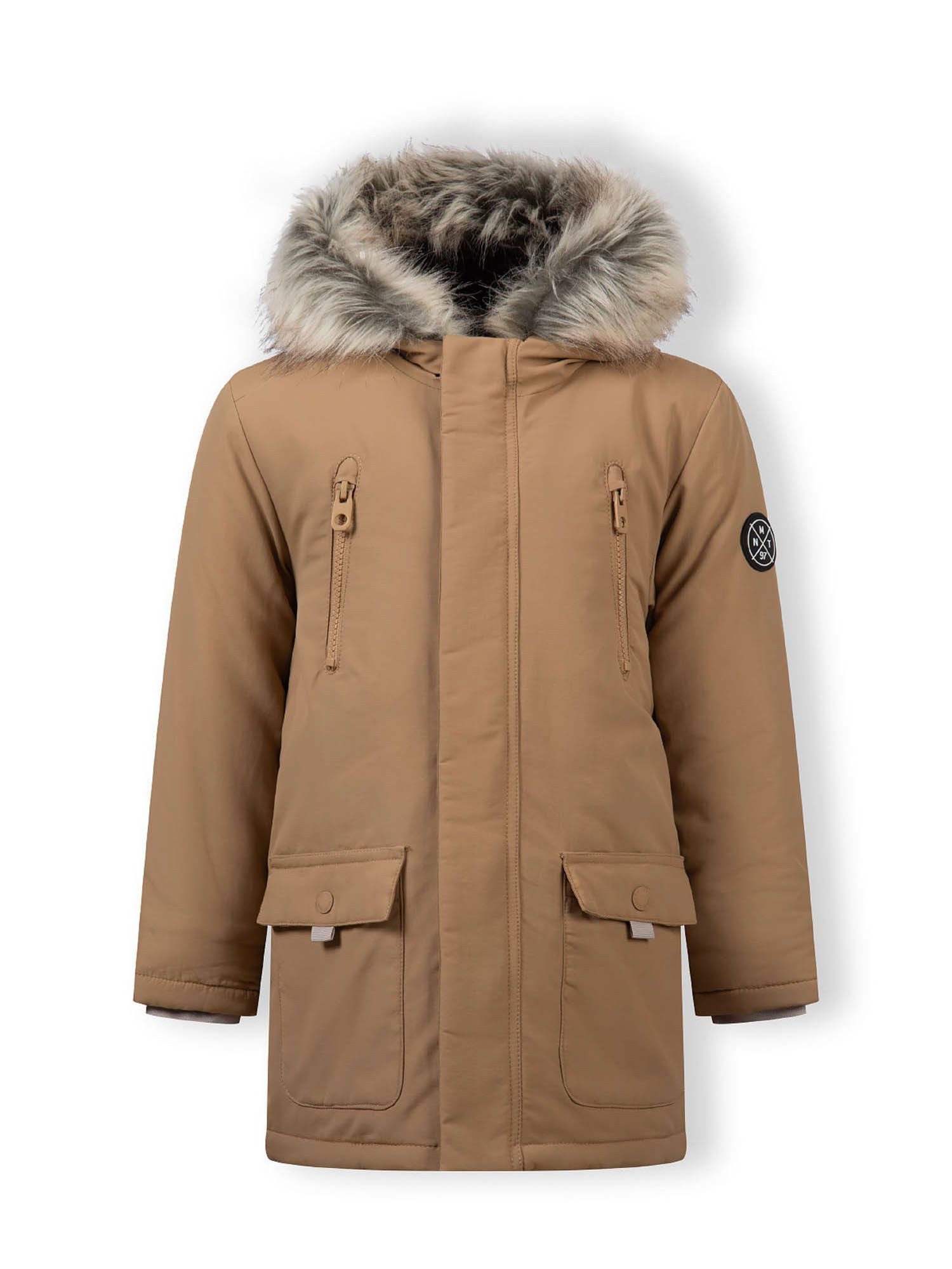 MINOTI Winterjacke Jacke mit Kapuze und Brusttaschen mit Reißverschluss (9 m-8y)