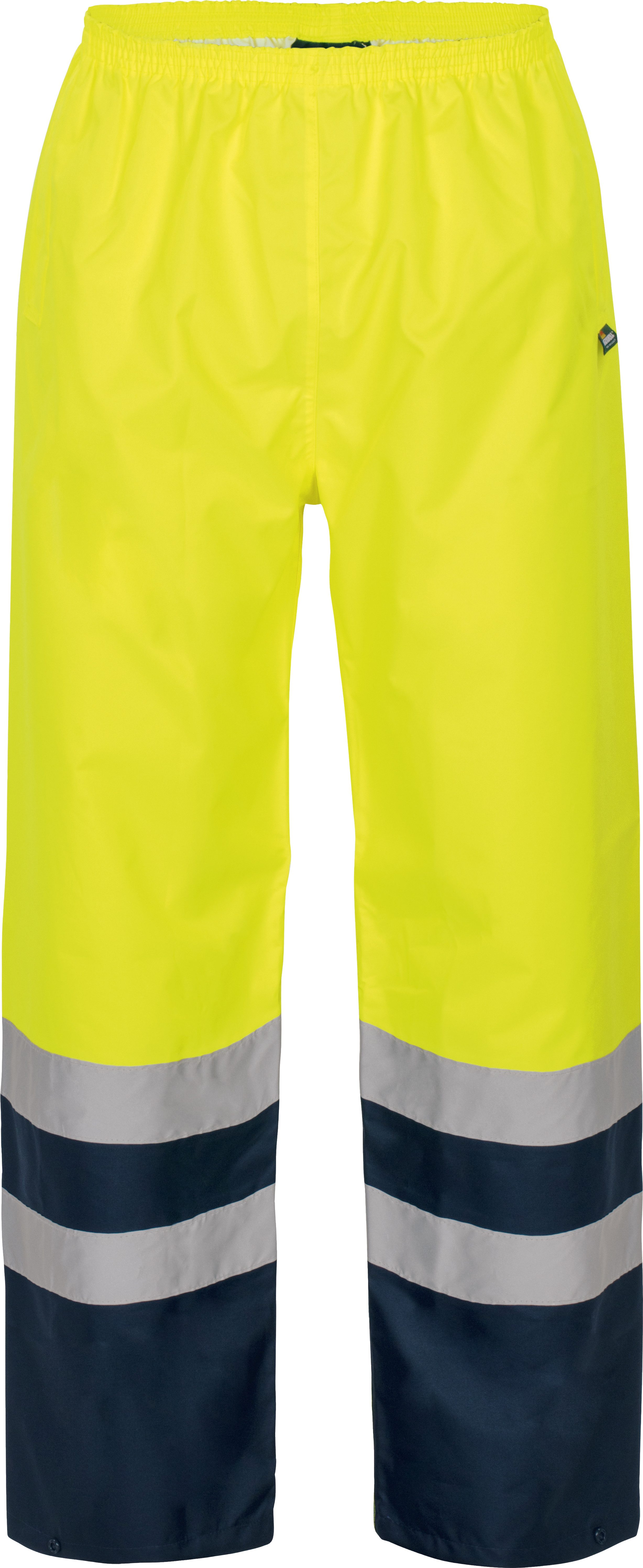 Arbeitshose Arbeitshose Regenhose Warnschutz-Kontrast-Regenhose Größe S