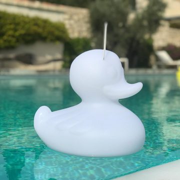 Licht-Trend Dekolicht Schwimmfähige Akku-LED-Leuchte Duck-Duck S Weiß