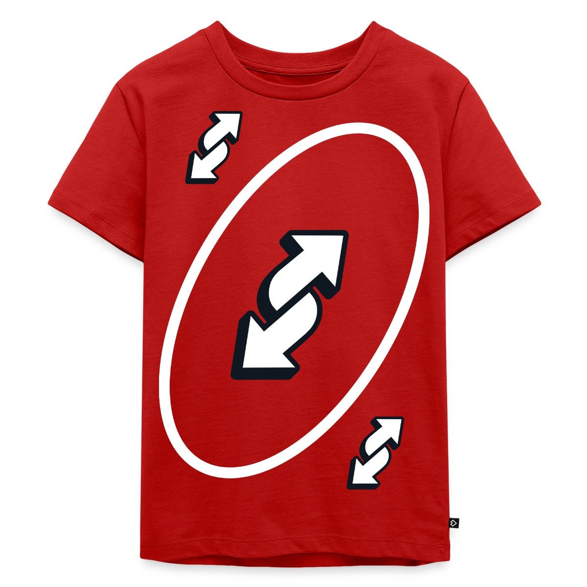 T-Shirt UNO Karten Kostüm Richtungswechsel-Karte Karneval Kinder Premium T-Shi