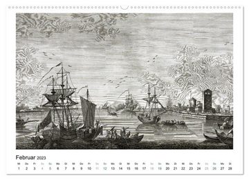 CALVENDO Wandkalender Segelschiffe der Meere (Premium, hochwertiger DIN A2 Wandkalender 2023, Kunstdruck in Hochglanz)