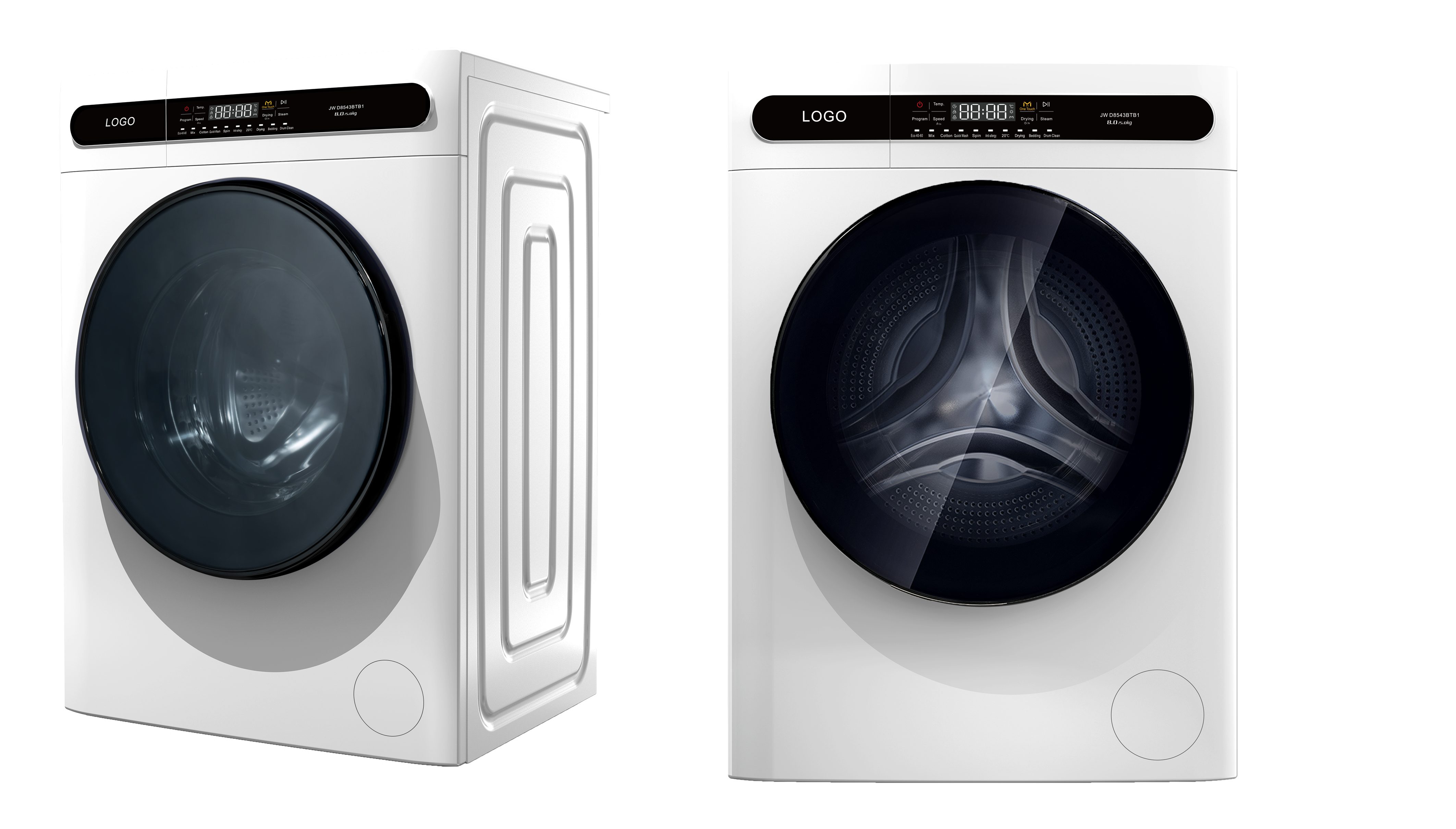 PKM Waschtrockner WT8+5BE, 8,00 kg, Startzeitvorwahl, Kindersicherung, 11 Waschprogramme