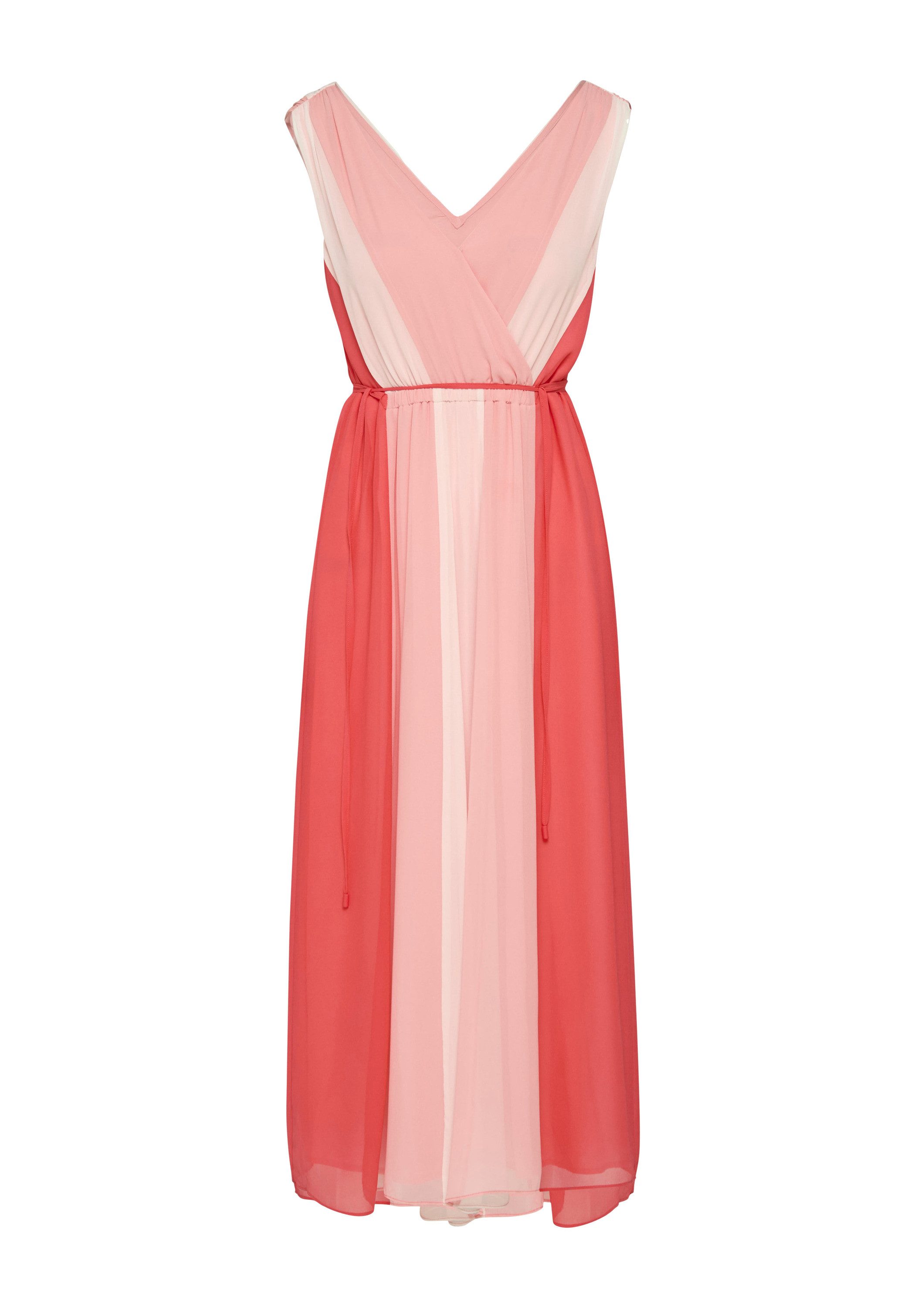 comma Minikleid Kleid Midikleid aus Viskose