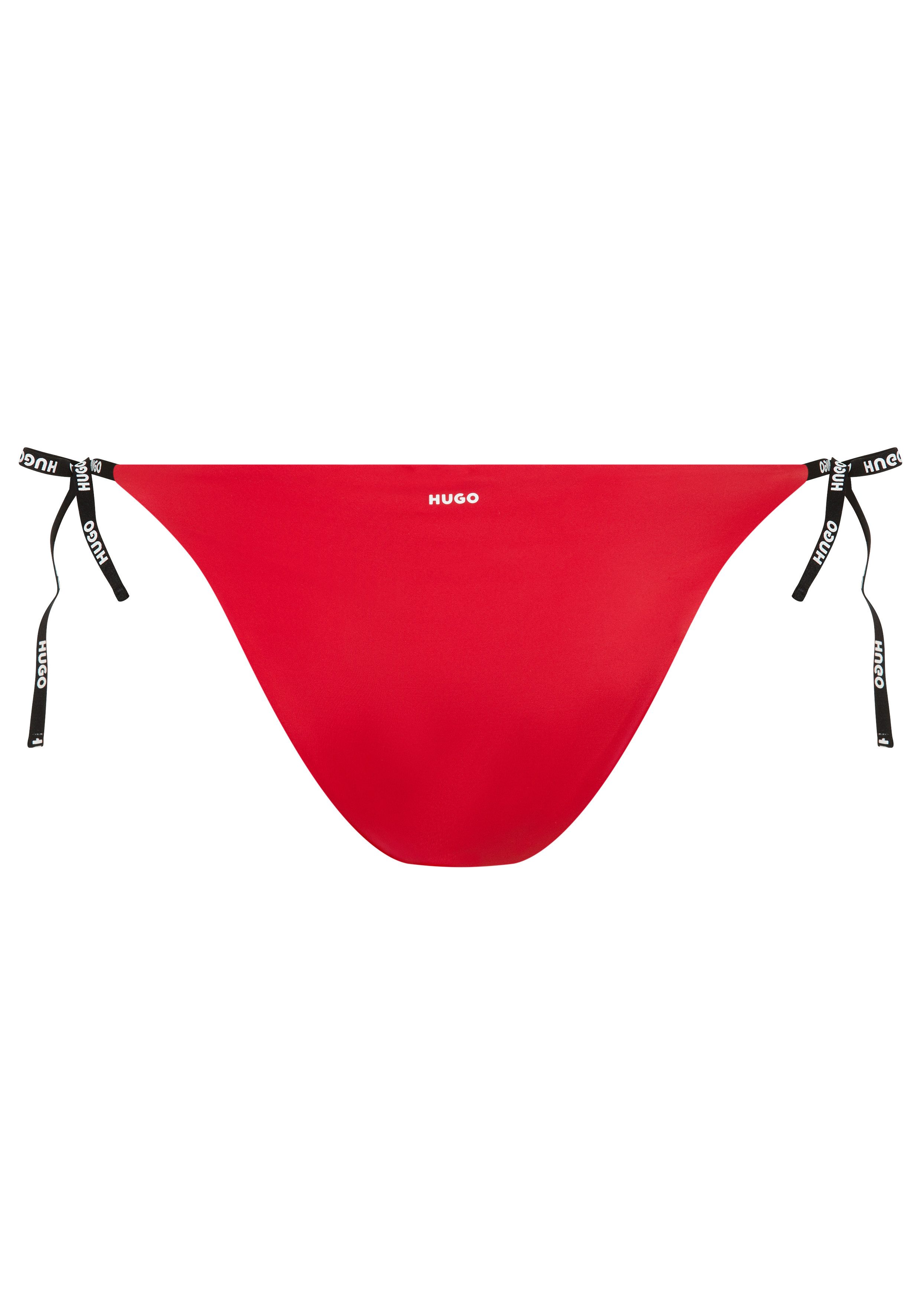 HUGO Bikini-Hose Pure Side mit Logobändern, normale Passform
