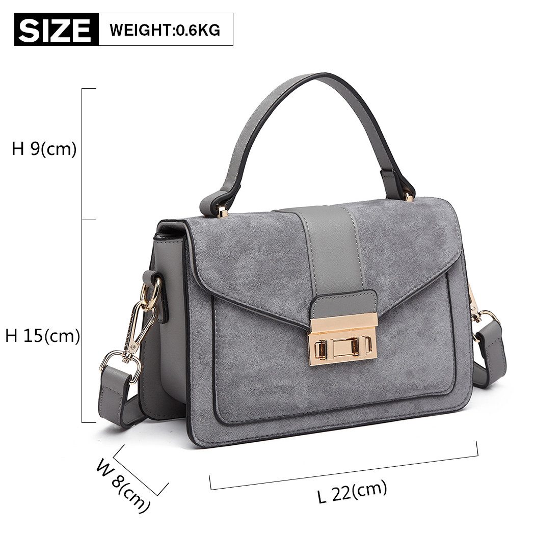 Miss Lulu Umhängetasche Damen Vintage Crossbody Bag mit Kunstleder Mittelgr günstig online kaufen