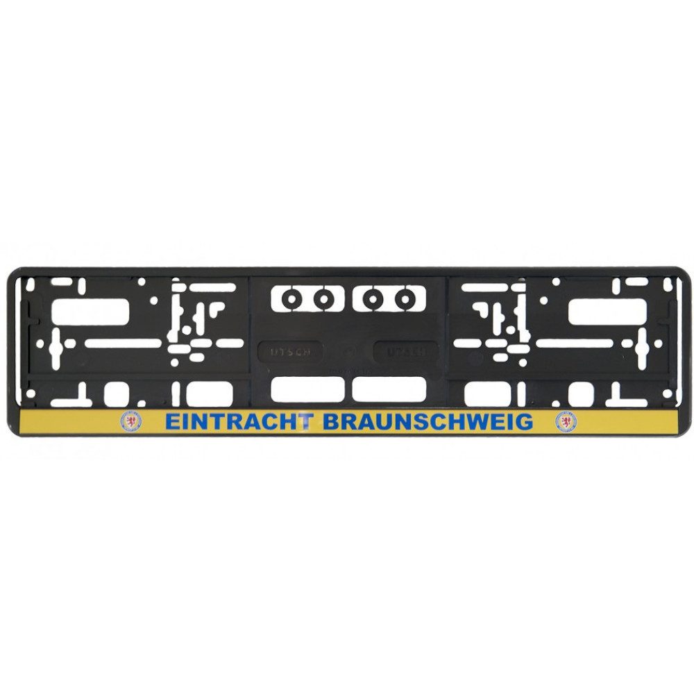 Eintracht Braunschweig Kennzeichenhalter Eintracht Braunschweig Kennzeichenhalterung gelb