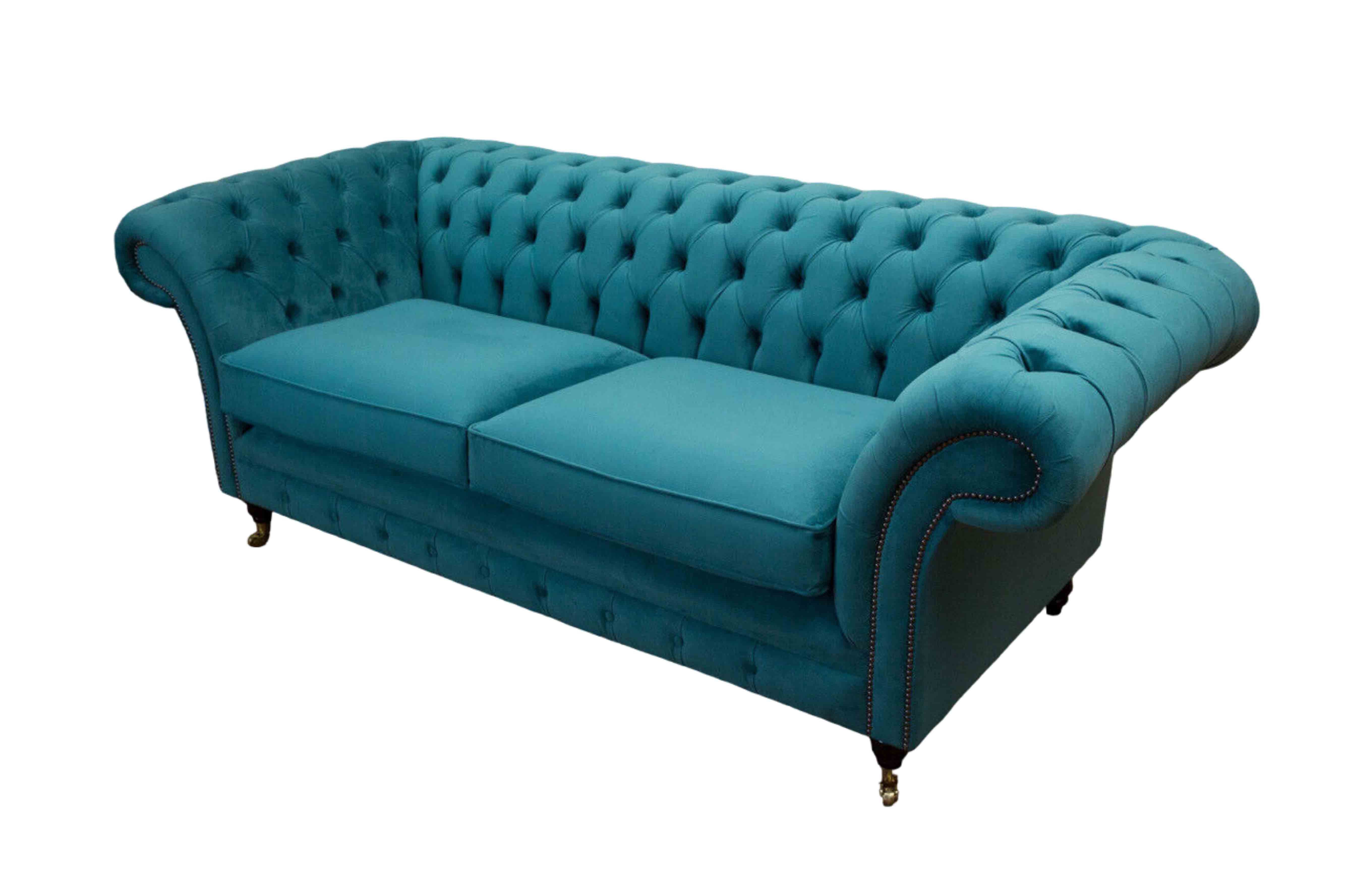 Wohnzimmer Textil Sofa Chesterfield-Sofa, Dreisitzer JVmoebel Design Klassisch Sofas