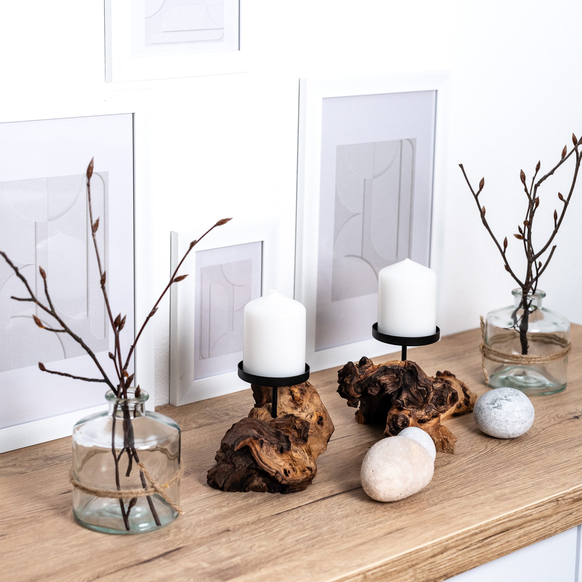 Deggelbam Kerzenhalter Kerzenwurzel - Kerzenhalter auf Echtholzwurzel 1er u günstig online kaufen