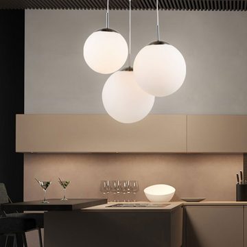 Globo Kugelleuchte, Leuchtmittel nicht inklusive, Design Decken Lampe Wohn Ess Zimmer Glas Kugel Hänge Pendel Leuchte