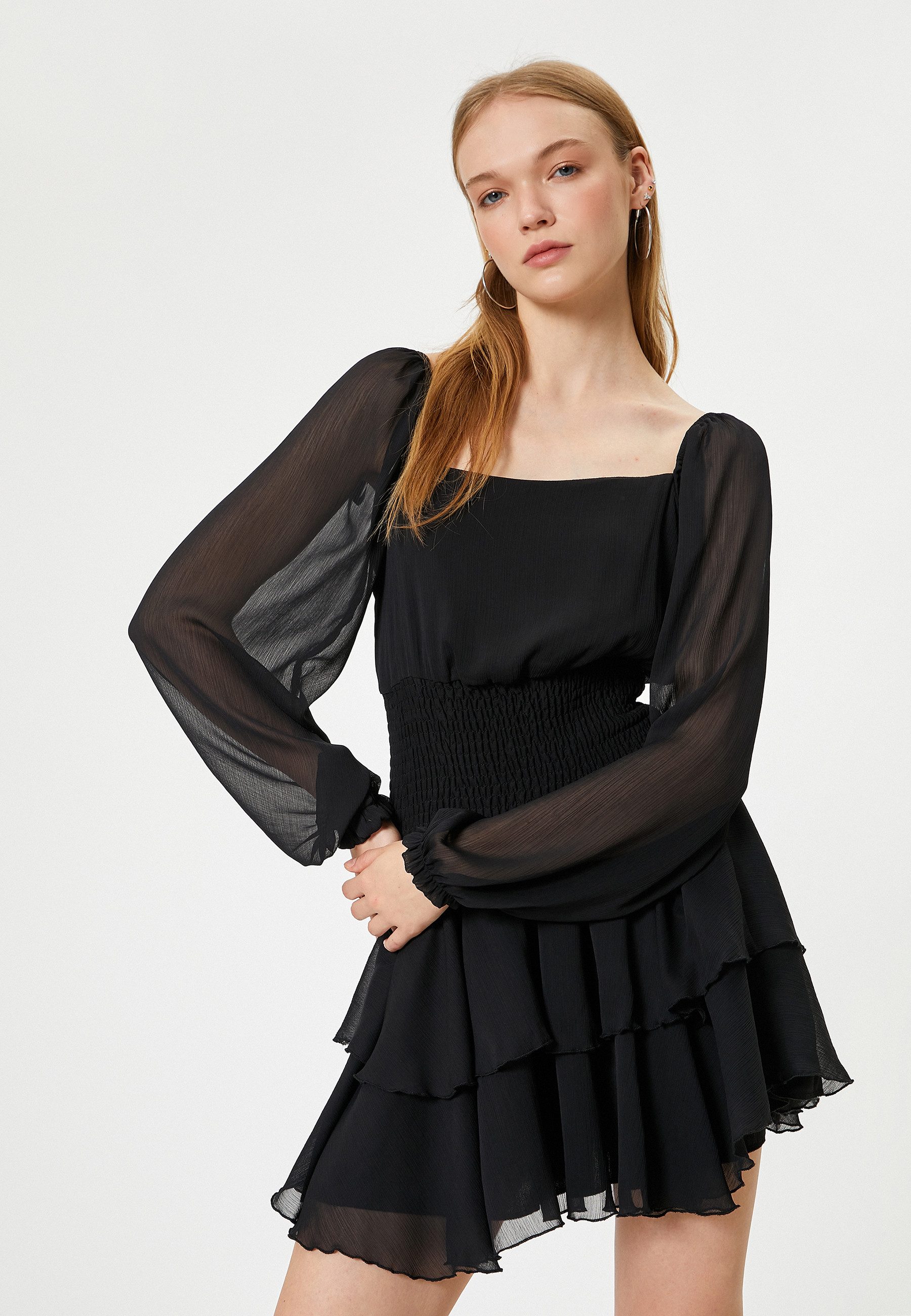 Koton Minikleid Mini Länge Geschichtet