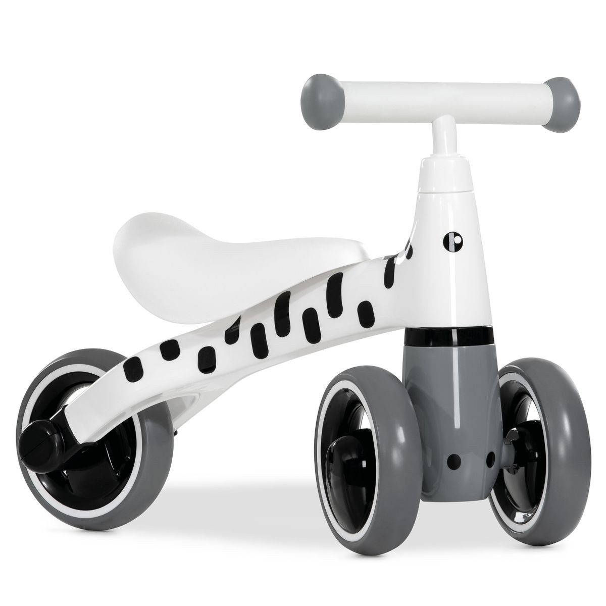 hauck TOYS FOR KIDS Laufrad 1st Ride Three - Zebra White, Baby Rutscher Kinder Laufrad ab 1 Jahr bis 20 kg