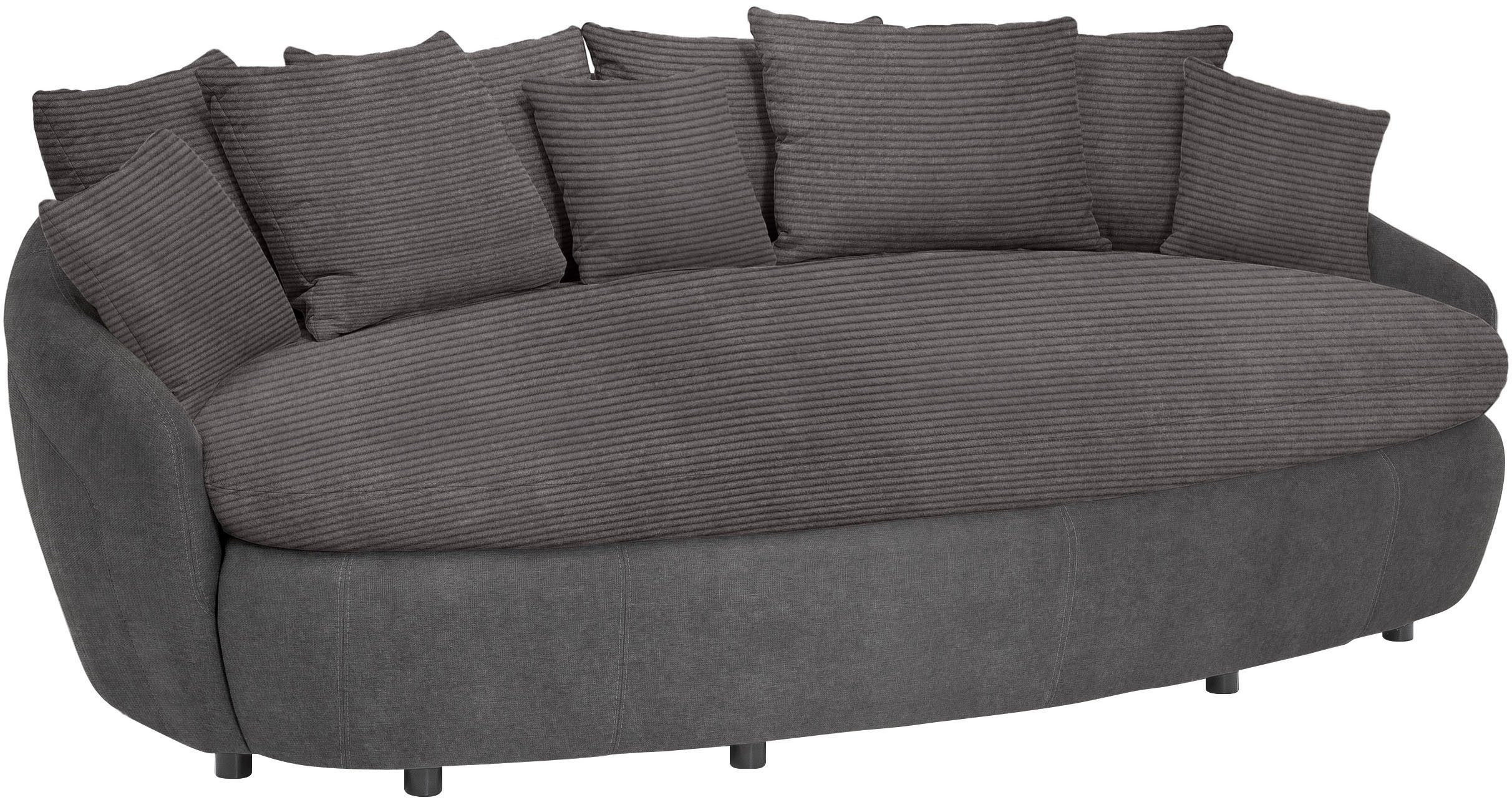 COTTA Big-Sofa Aruba, gemütliches Megasofa in XXL in organischer Form mit vielen Kissen