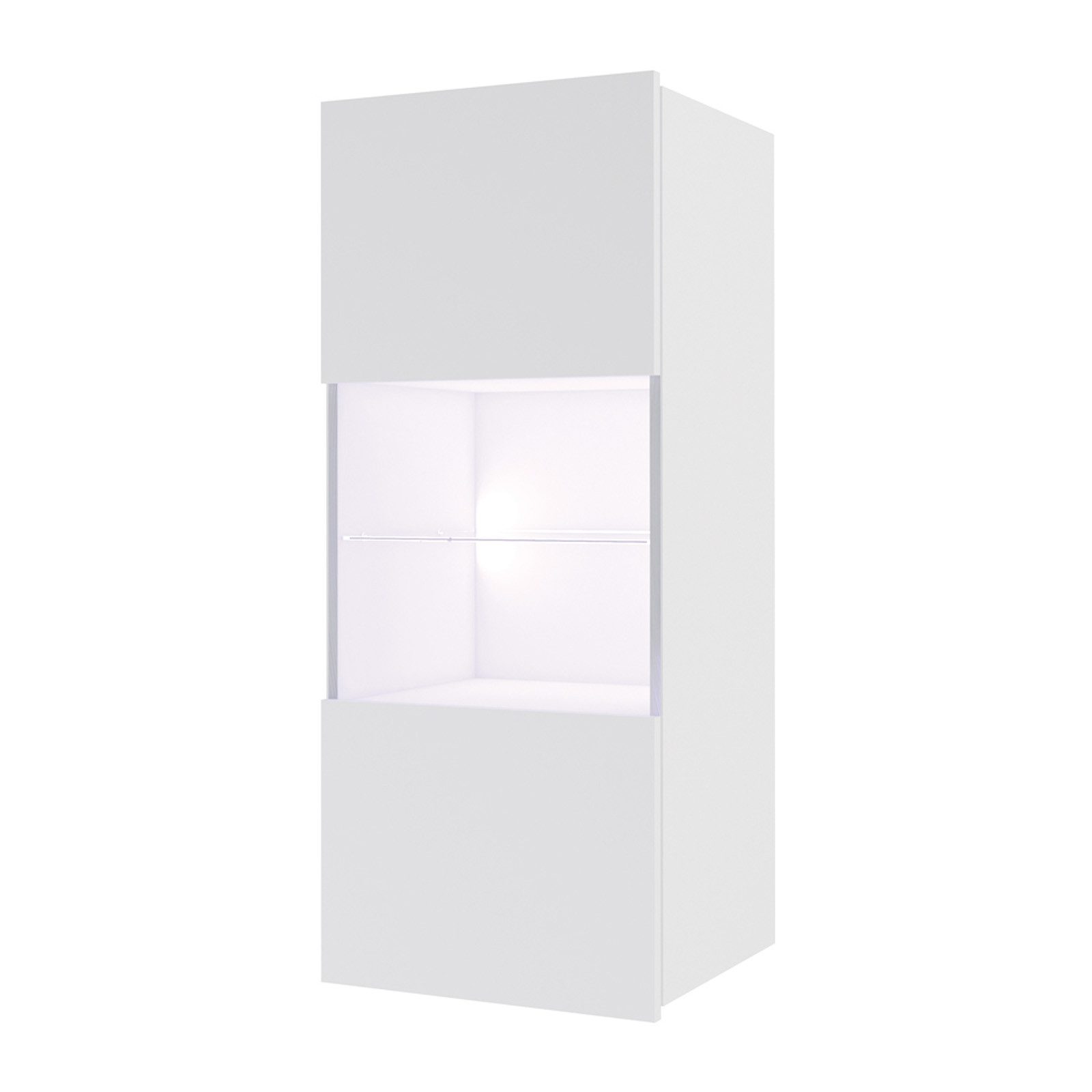 HAUSELEMENT Wohnwand CALABRINI-1, (6-St), Hängewohnwand Schrankwand LED-Beleuchtung Anbauwand Modern