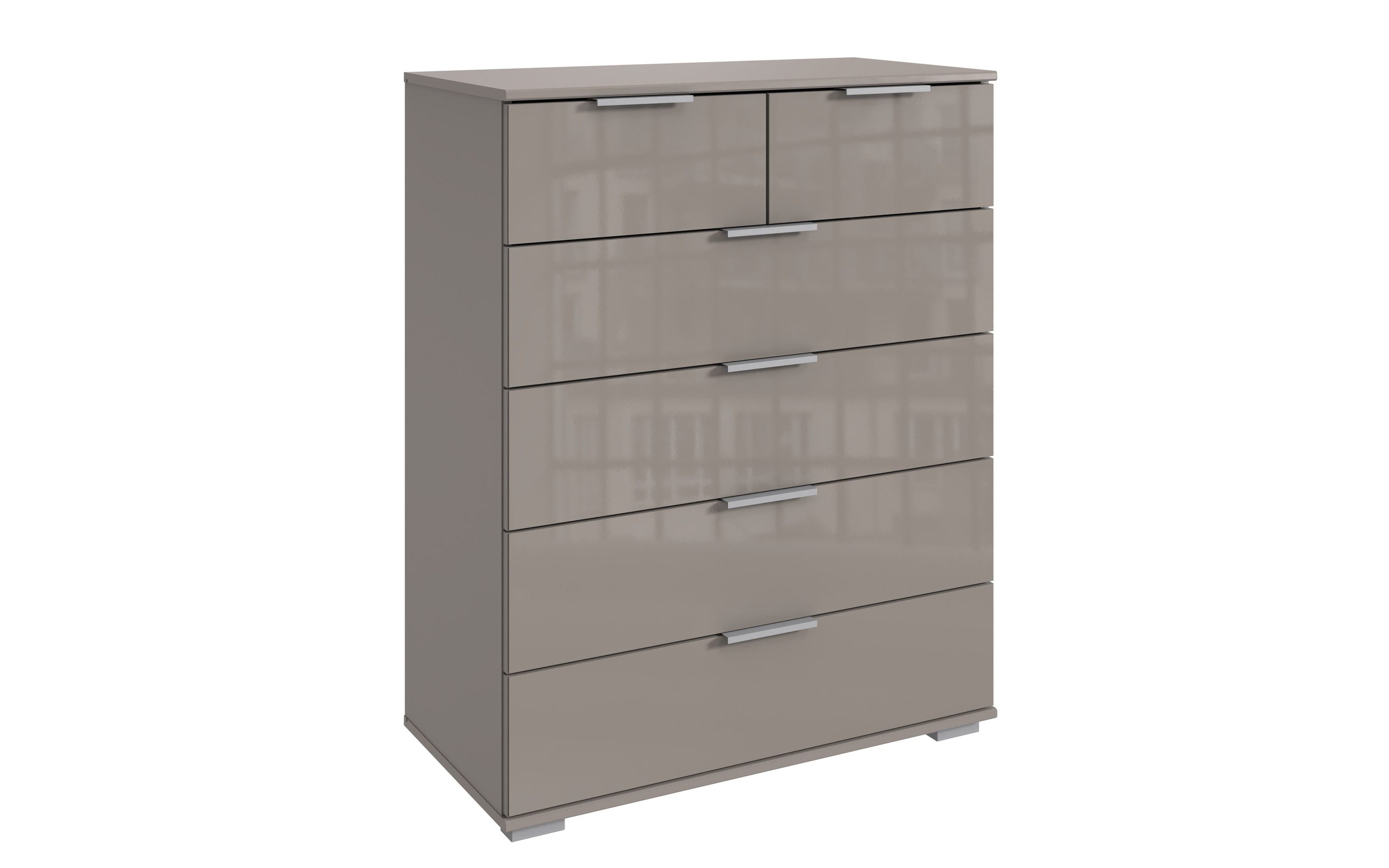 Wimex Schubkastenkommode 6 Schubladen, SAHARAGRAU - 82x102x42cm (BxHxT)