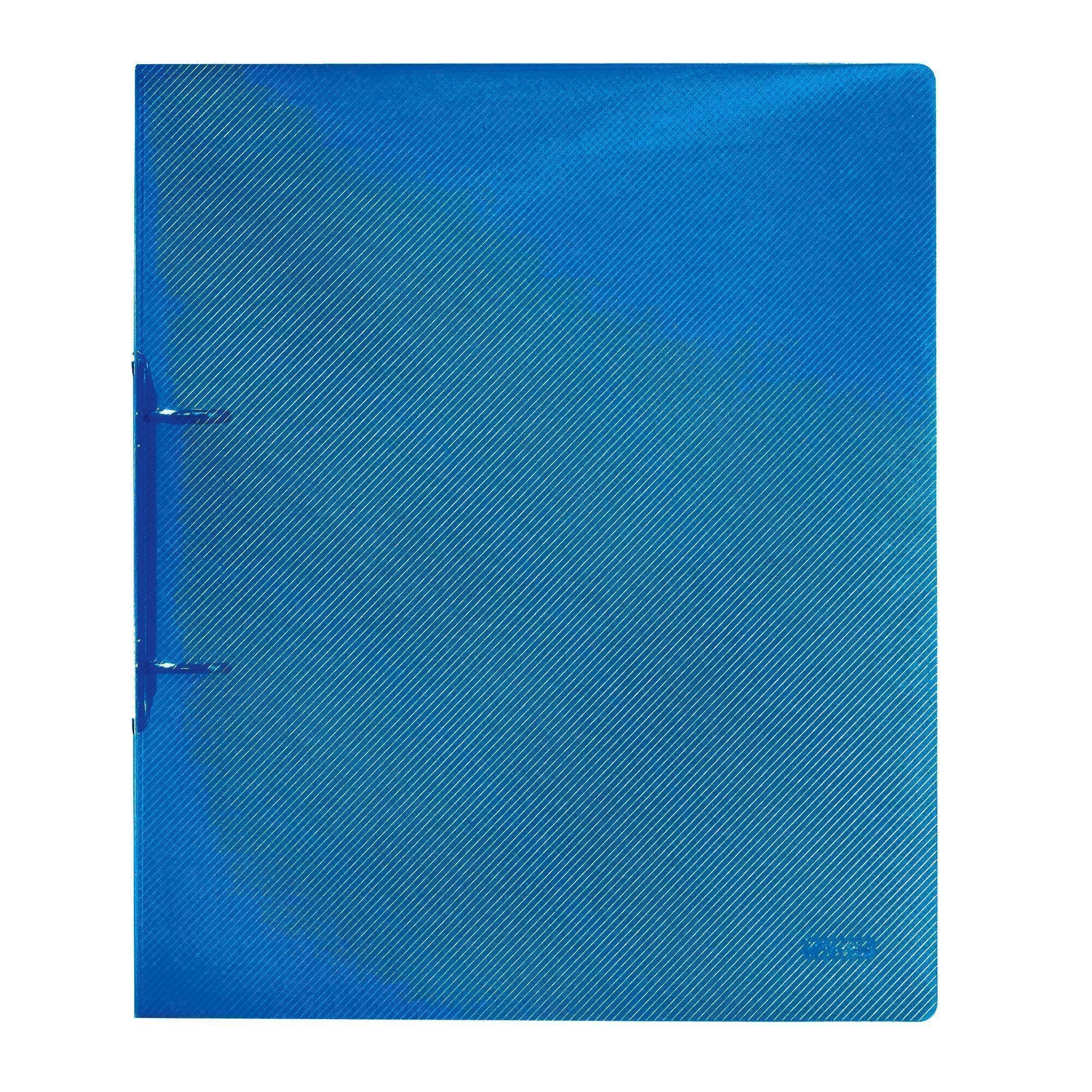 Notizbuch Ringbuch A4 Polypropylen transluzent blau
