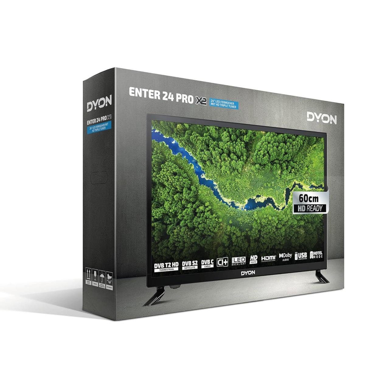 Dyon Enter 24 PRO X2 LED-Fernseher schwarz ! RABATT: 28.35%