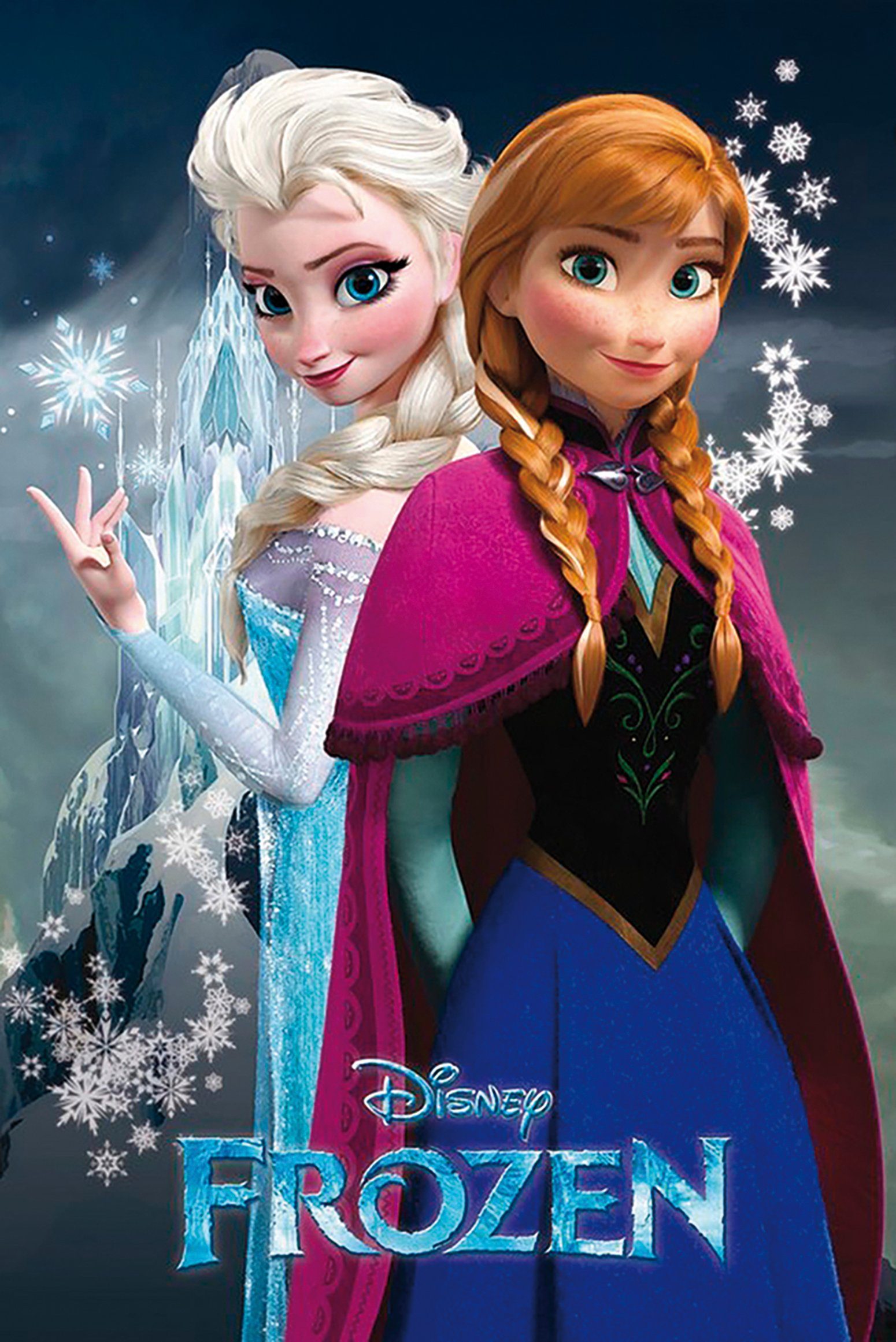 Poster Frozen Elsa 91,5 61 cm x 2 Poster Grupo Anna & Erik