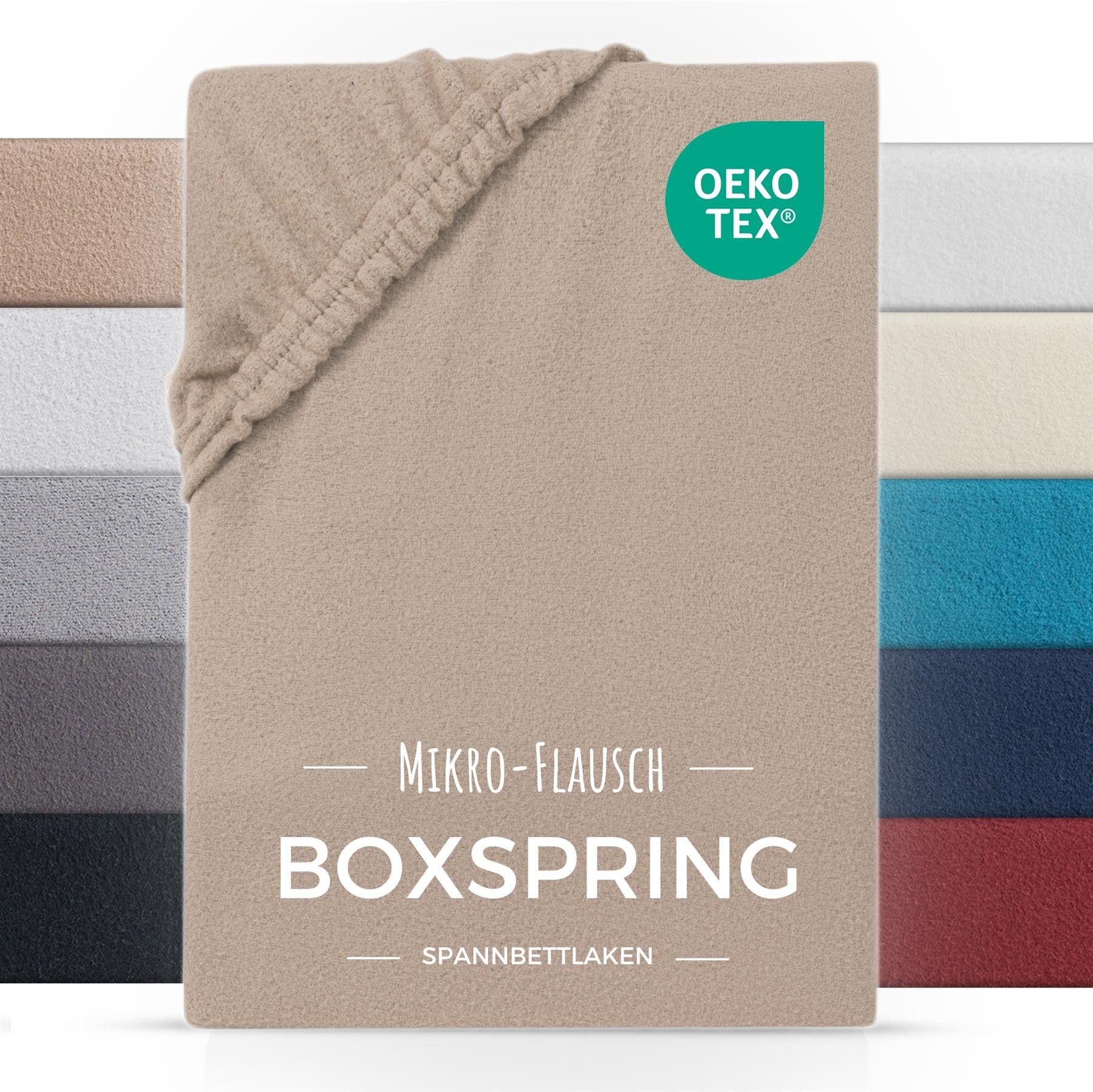 Carpe Sonno Spannbettlaken Boxspring Winter Teddy Fleece Plüsch 180x200 200 günstig online kaufen