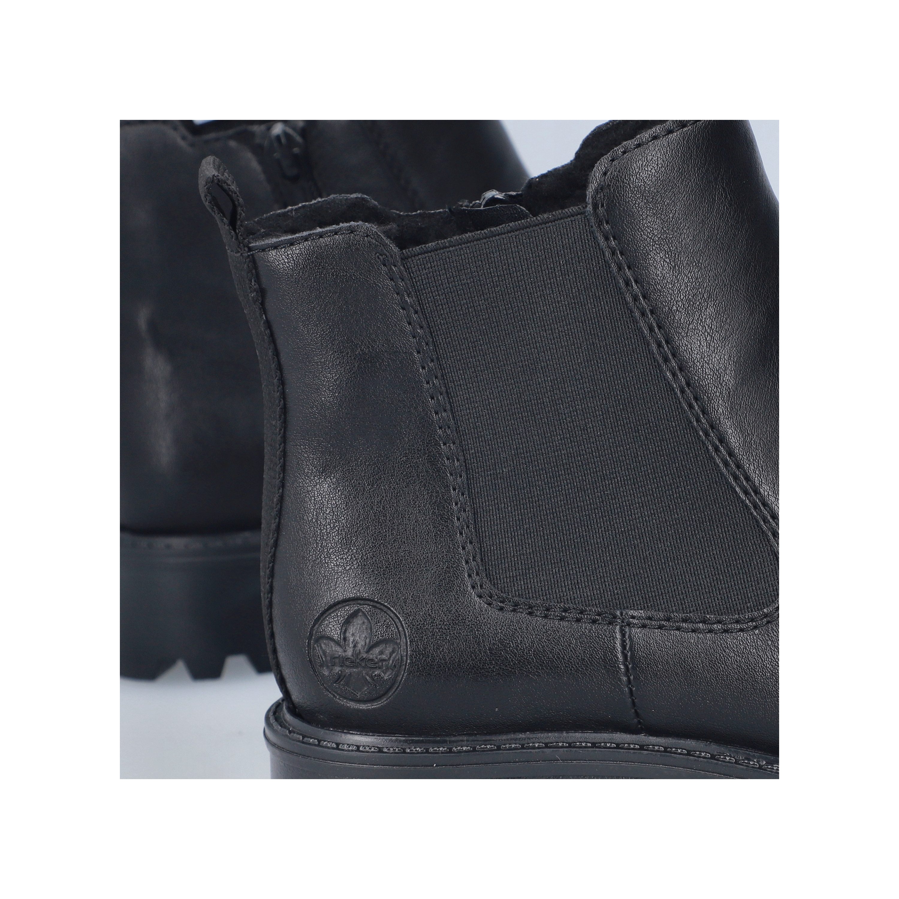 Rieker Chelseaboots Schlupfboots, Stiefelette, Blockabsatz, mit kuscheligem Warmfutter